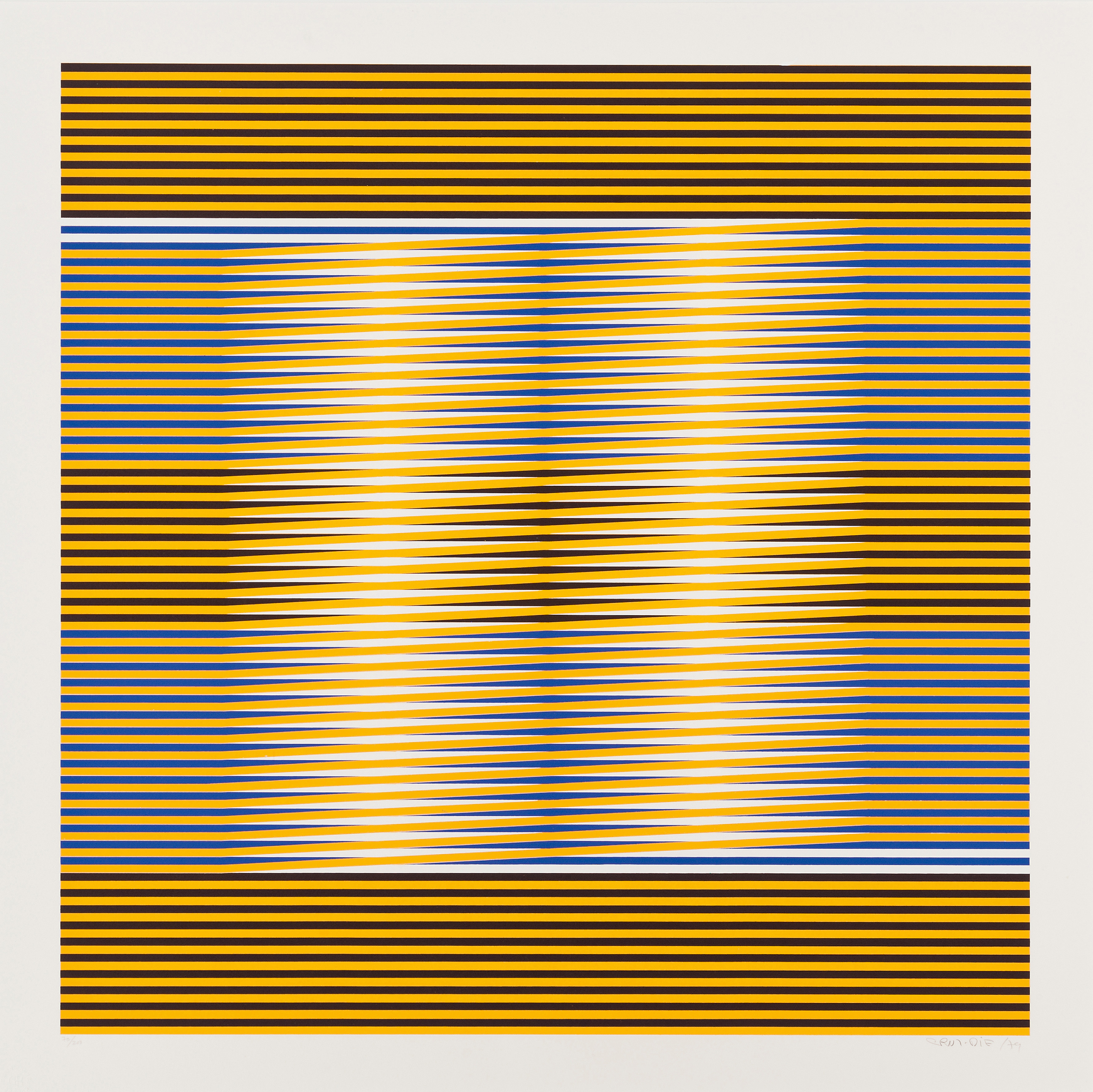 Carlos Cruz-Diez — Три пластины от: Induction Chromatique, изображение 4