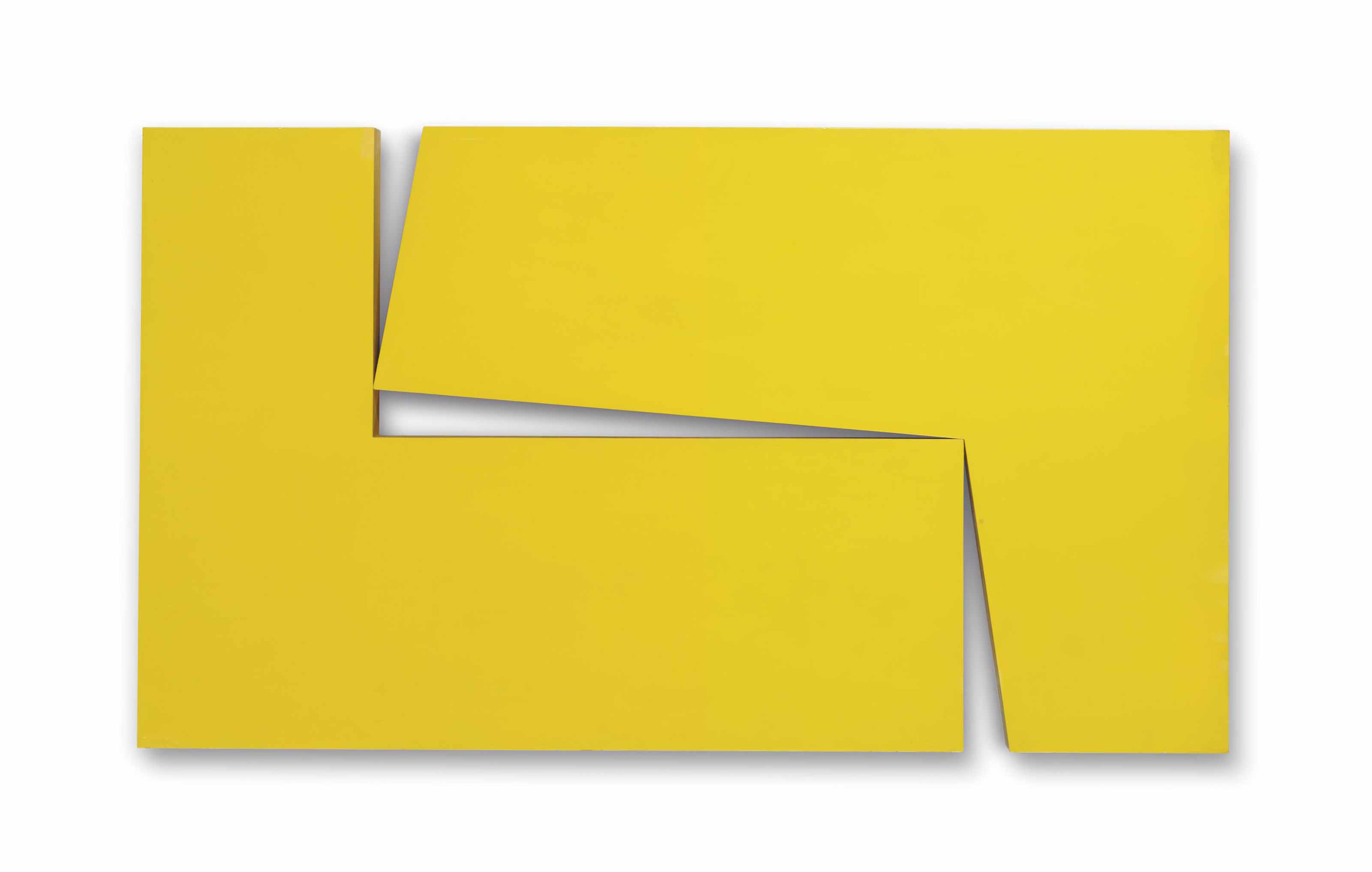 Carmen Herrera — Амарилло Душ (из серии "Структуры" )