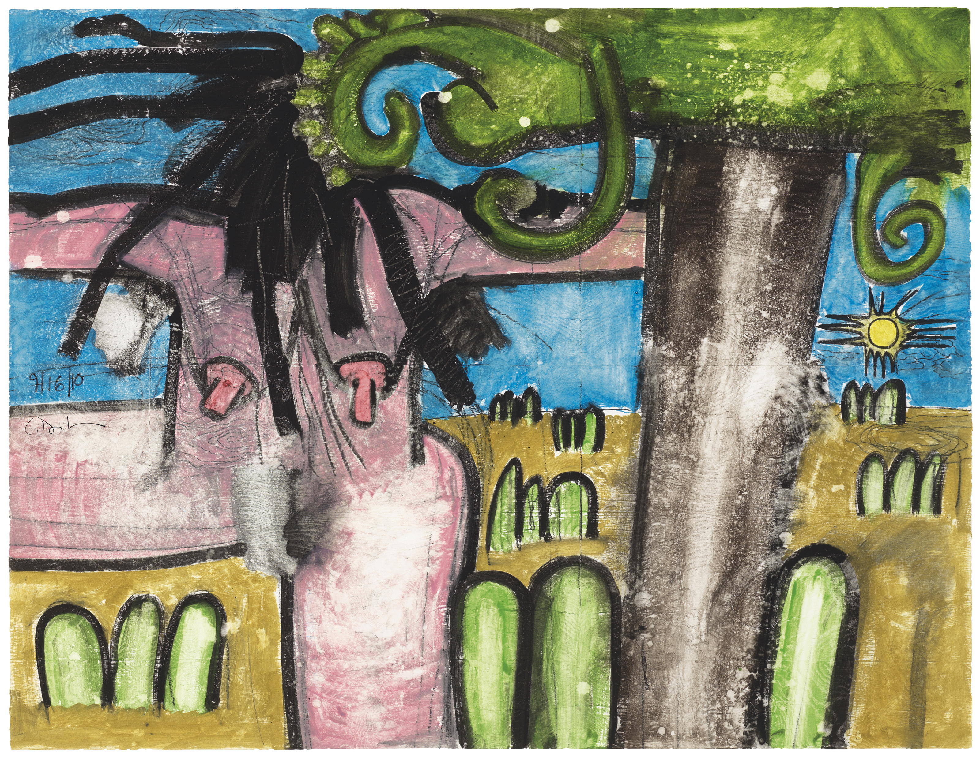 Carroll Dunham — Без названия (16.09.10)