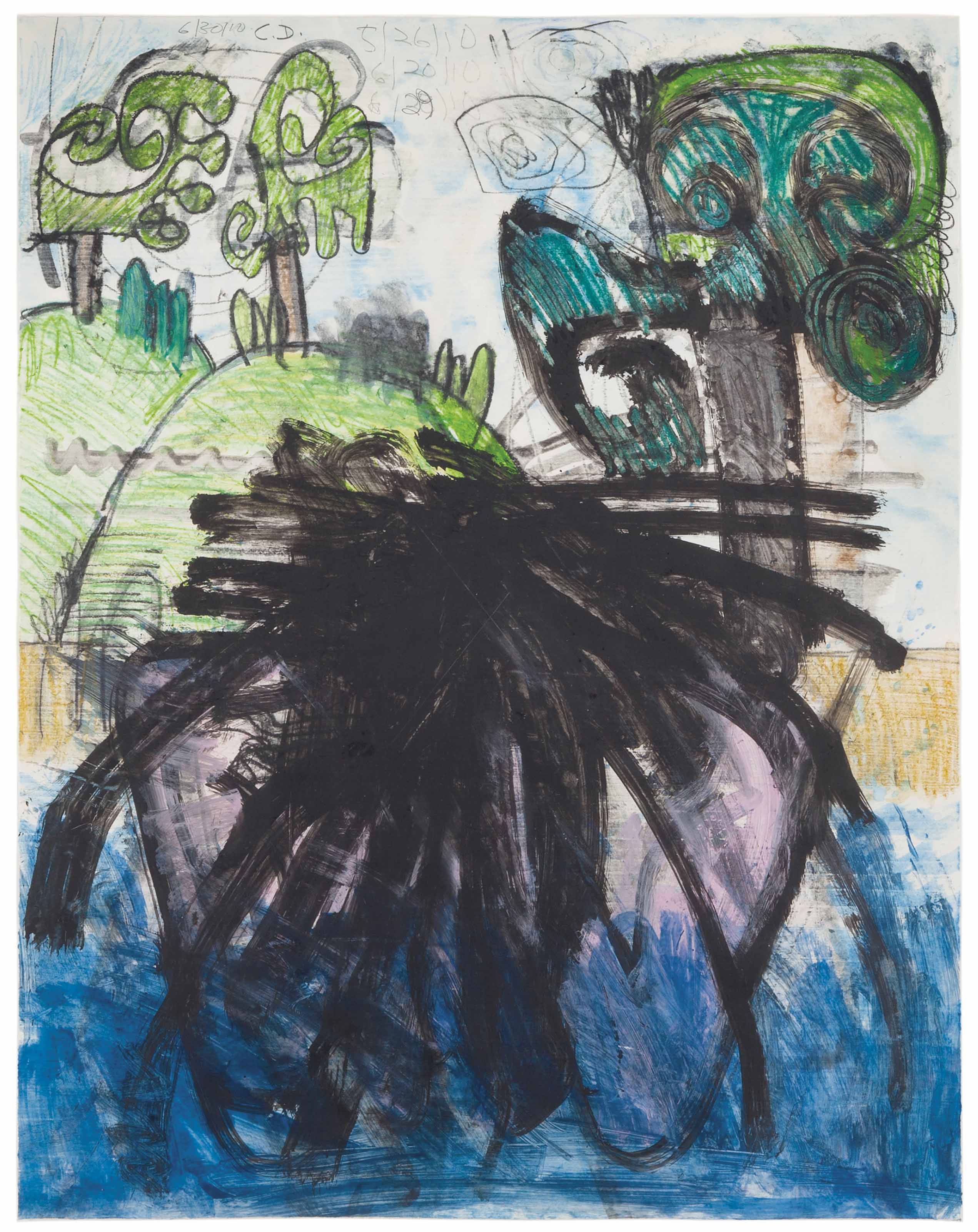 Carroll Dunham — Без названия (26.05.10, 20.6.10, 29.06.10, 30.06.10), изображение 1