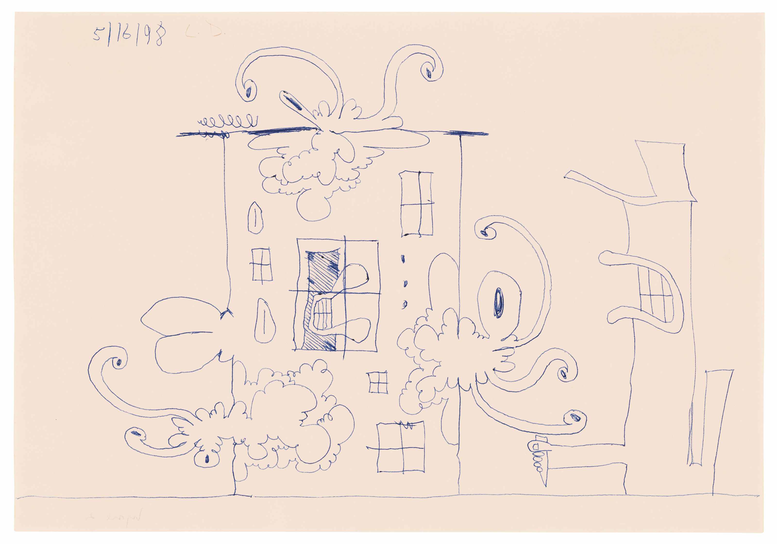 Carroll Dunham — Без названия (16.05.98), изображение 2