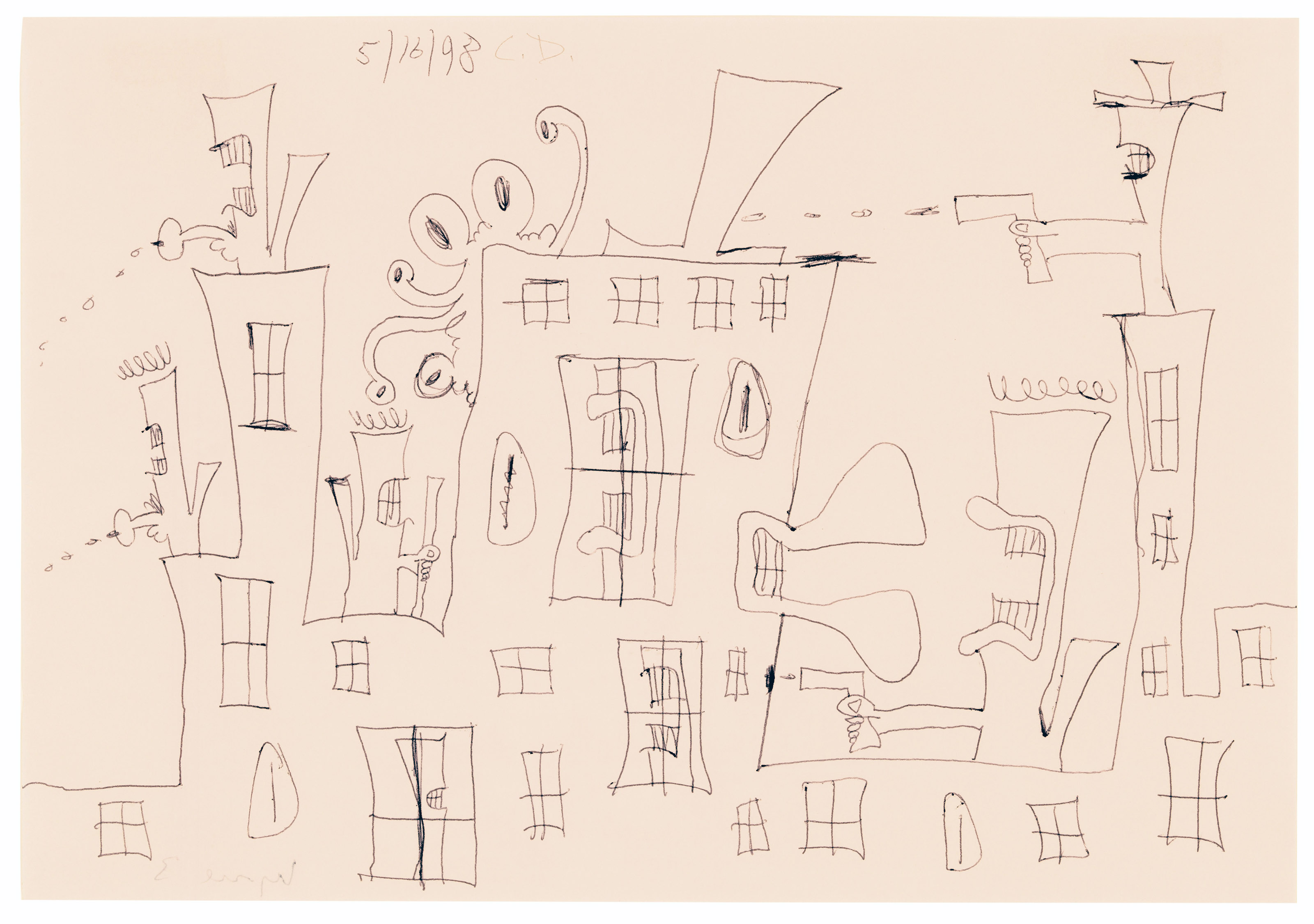 Carroll Dunham — Без названия (16.05.98), изображение 4