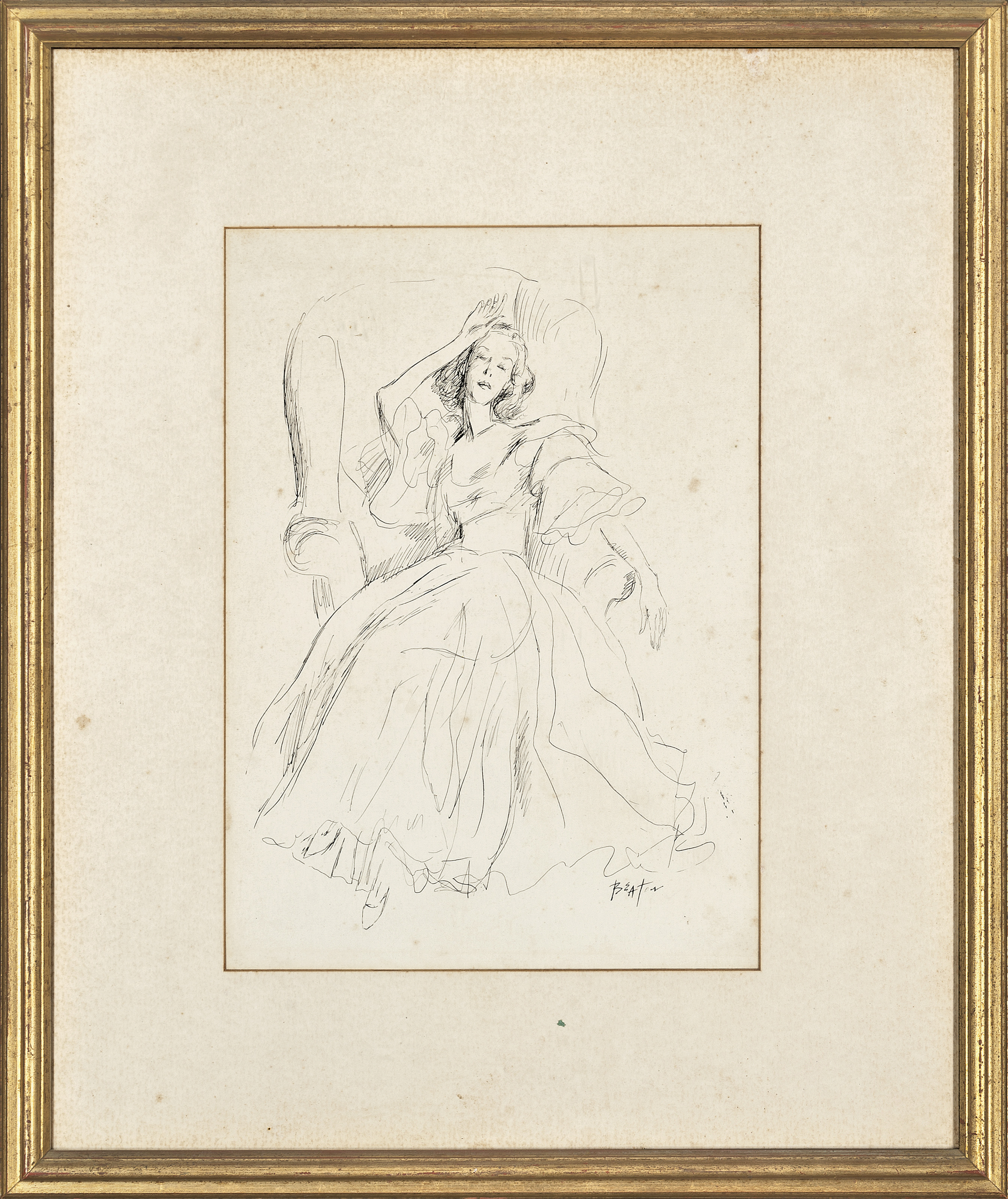 Cecil Beaton — Молодая леди спит в кресле, изображение 2