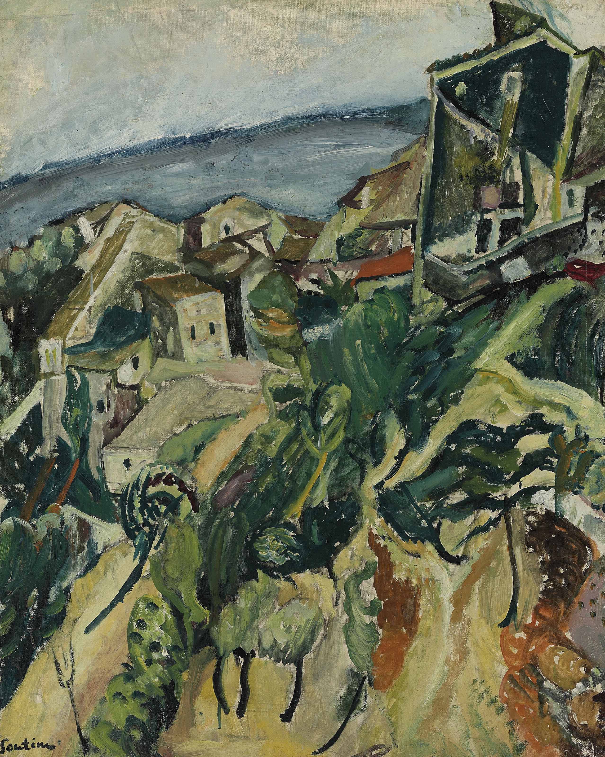 Chaïm Soutine — Дома на берегу моря