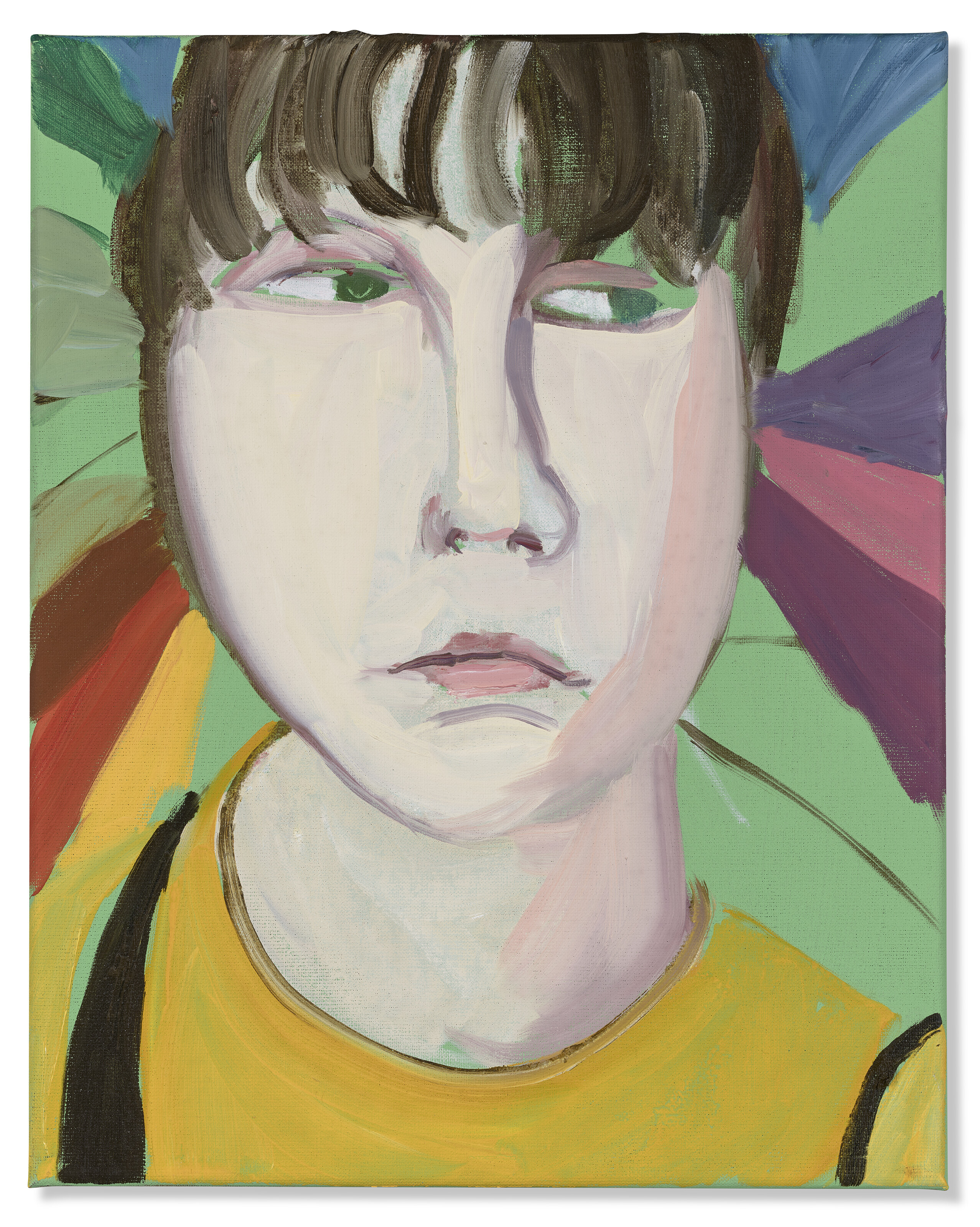 Chantal Joffe — Эсме с радужным зонтиком