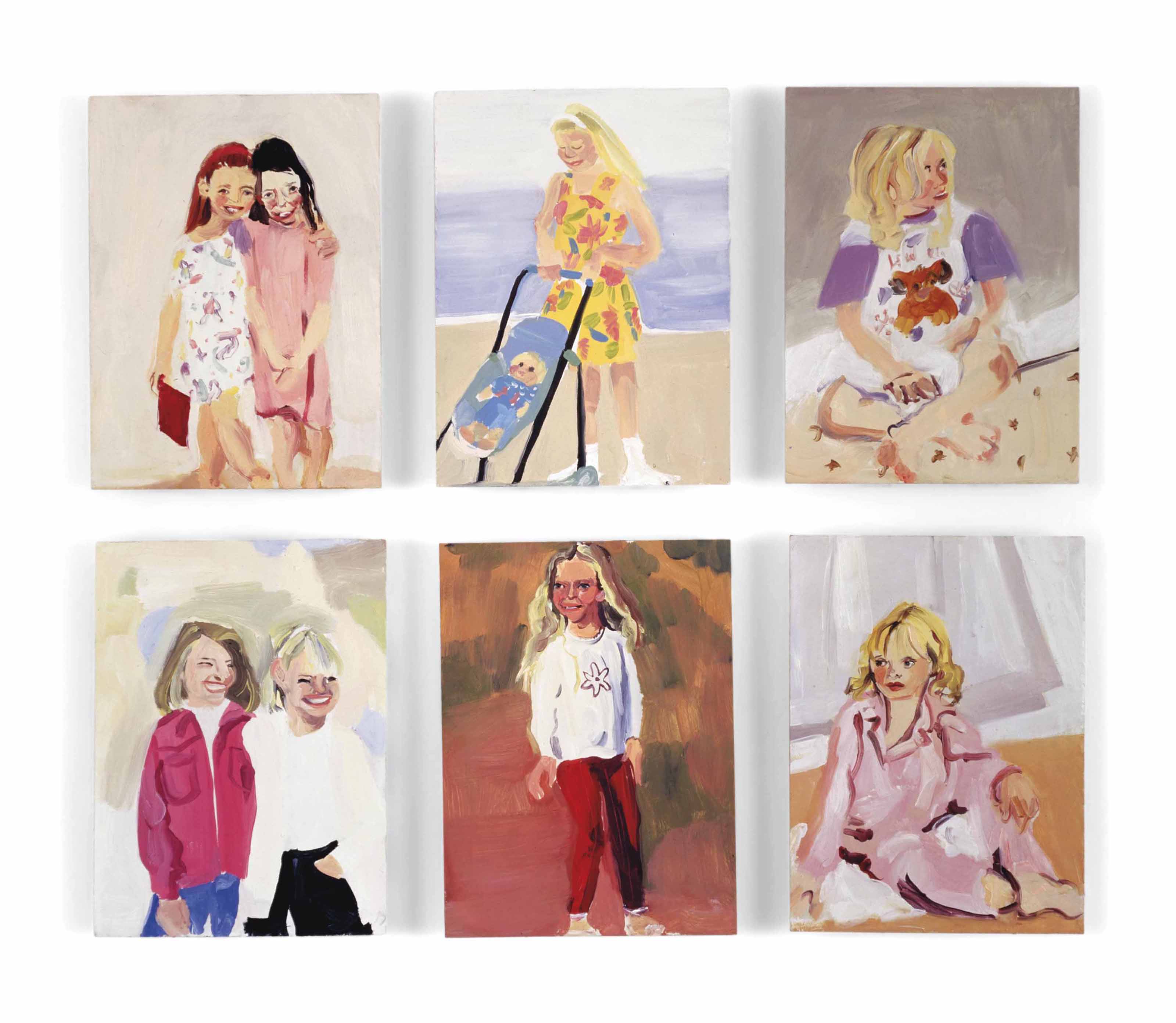 Chantal Joffe — (i) Маленькие девочки 5 (ii) (iv) (v) Без названия (iii) (vi) Маленькая девочка III