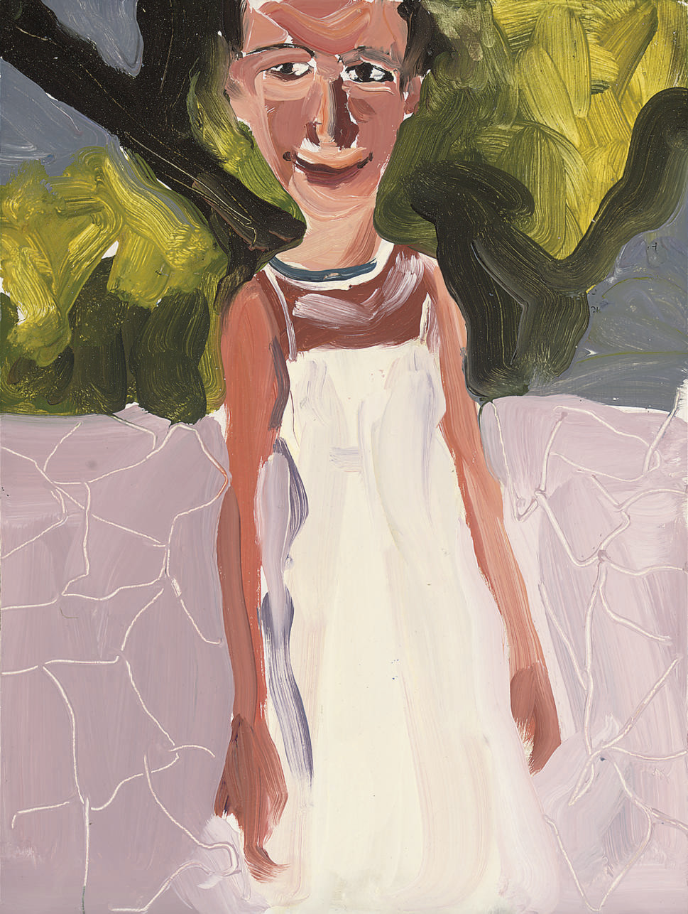 Chantal Joffe — Без названия (Девушка в белом платье, Сумасшедшая танцовщица)