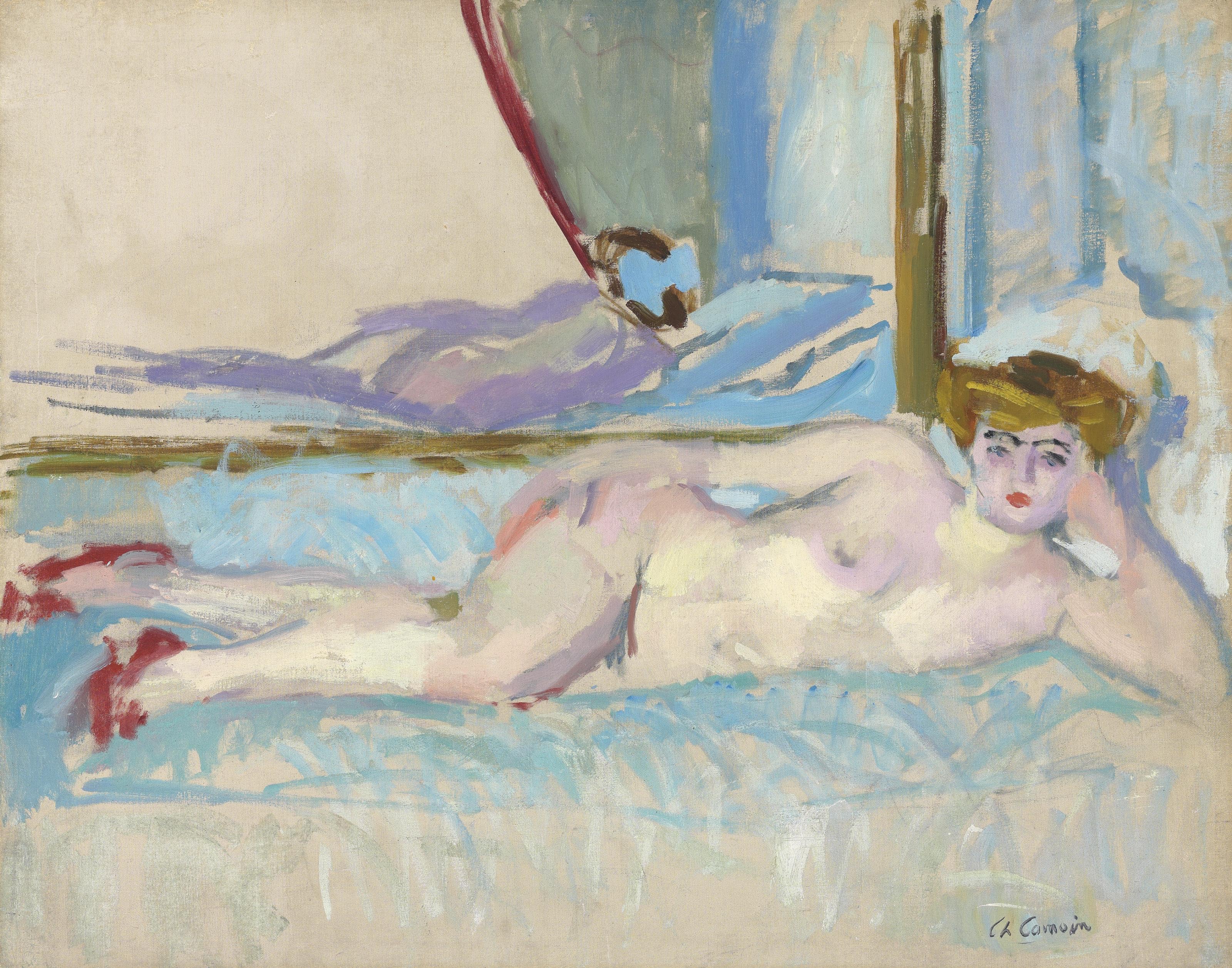 Charles Camoin — Блондинка в мире II (румяна-пантуфли)