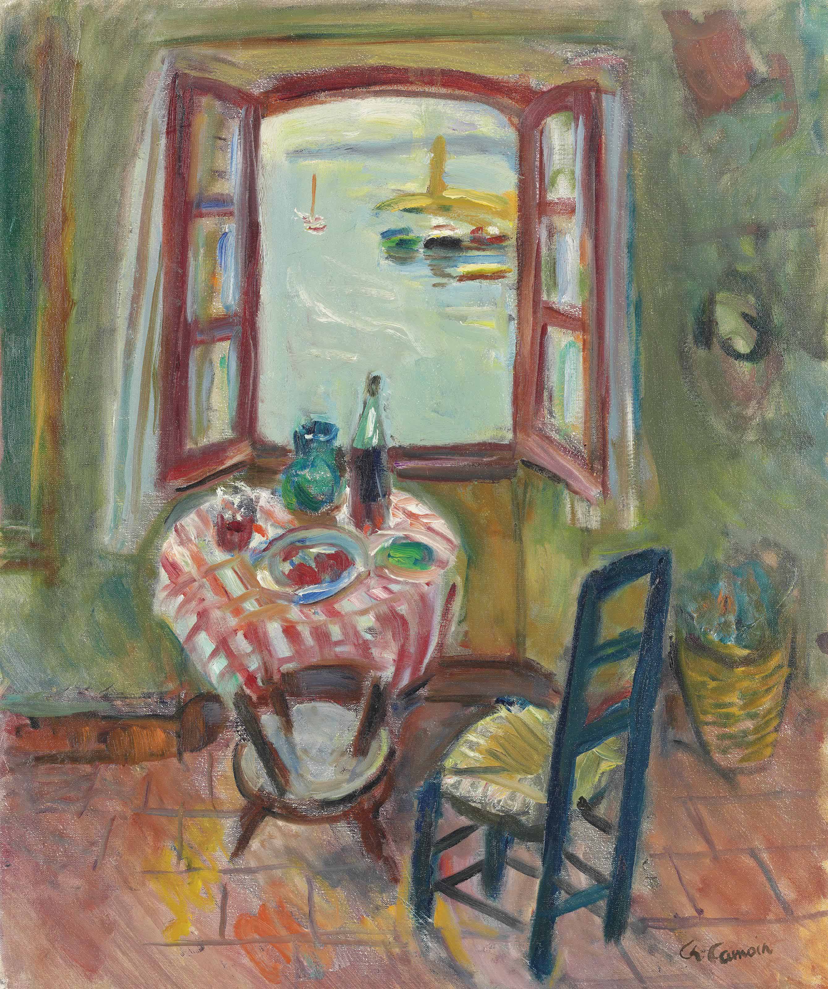 Charles Camoin — Смотровая площадка в Сен-Тропе, а-ля мертвая природа