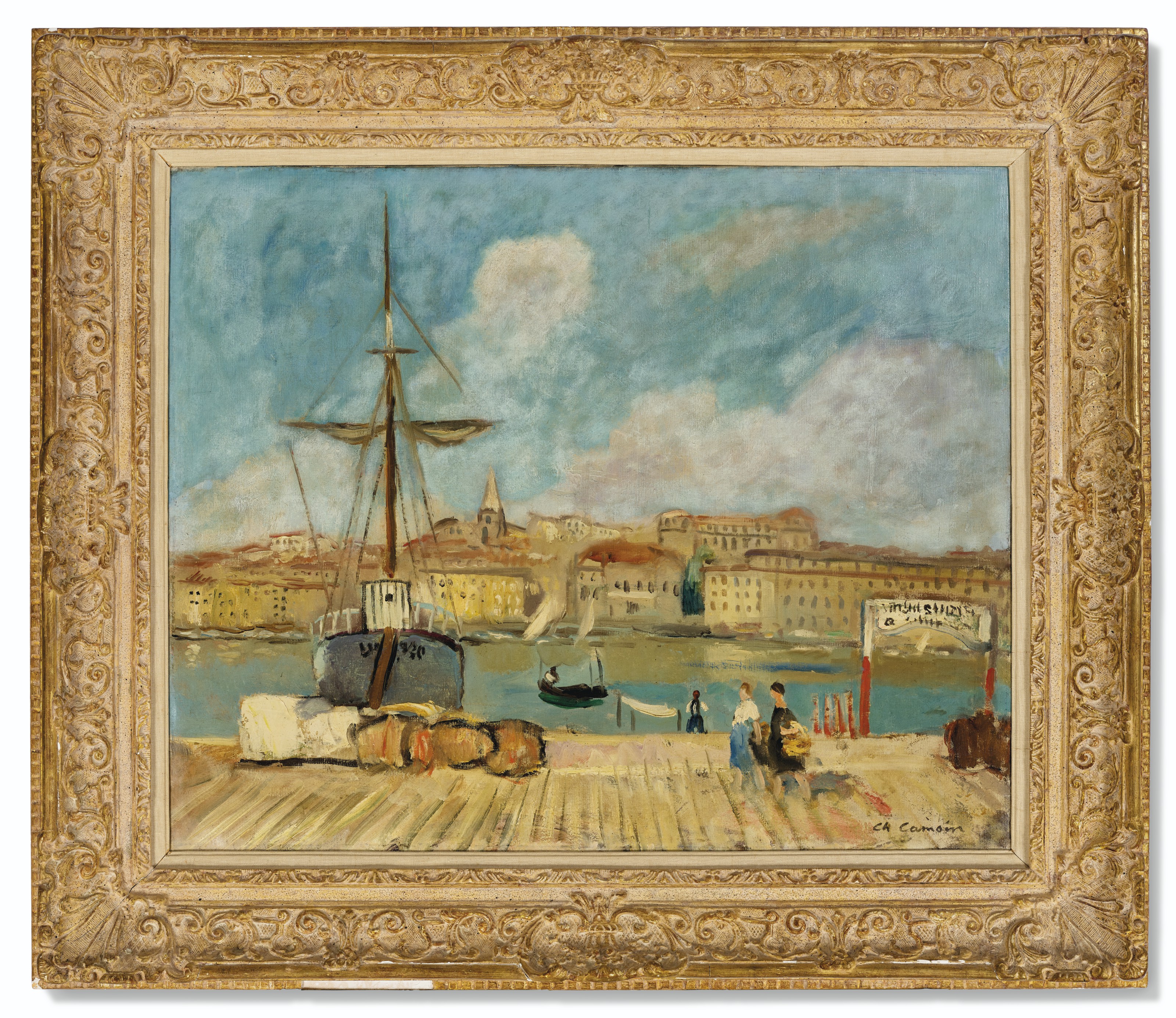 Charles Camoin — Пристань для яхт в Марселе, изображение 2