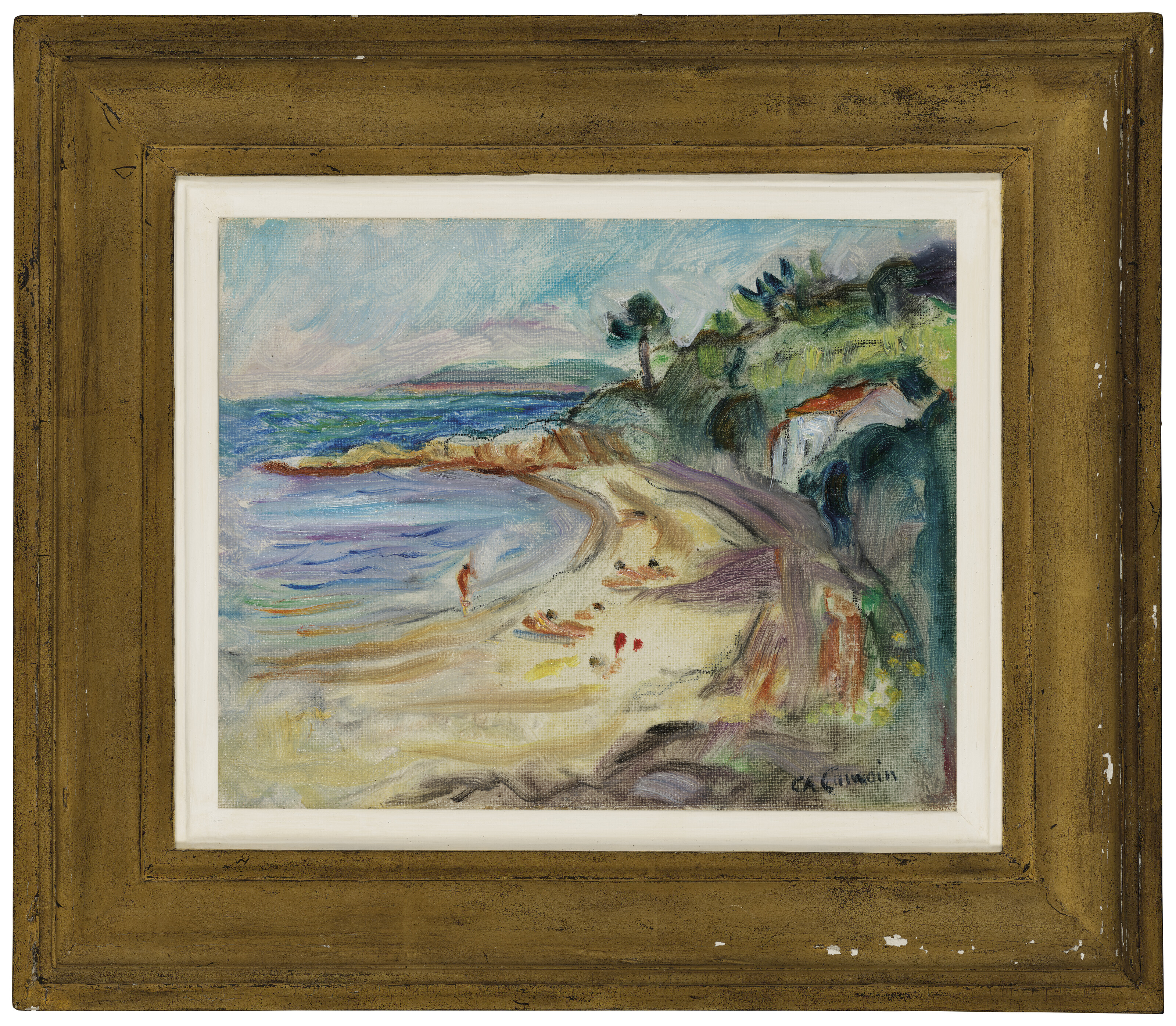 Charles Camoin — Пляж Гранье в Сен-Тропе, изображение 4