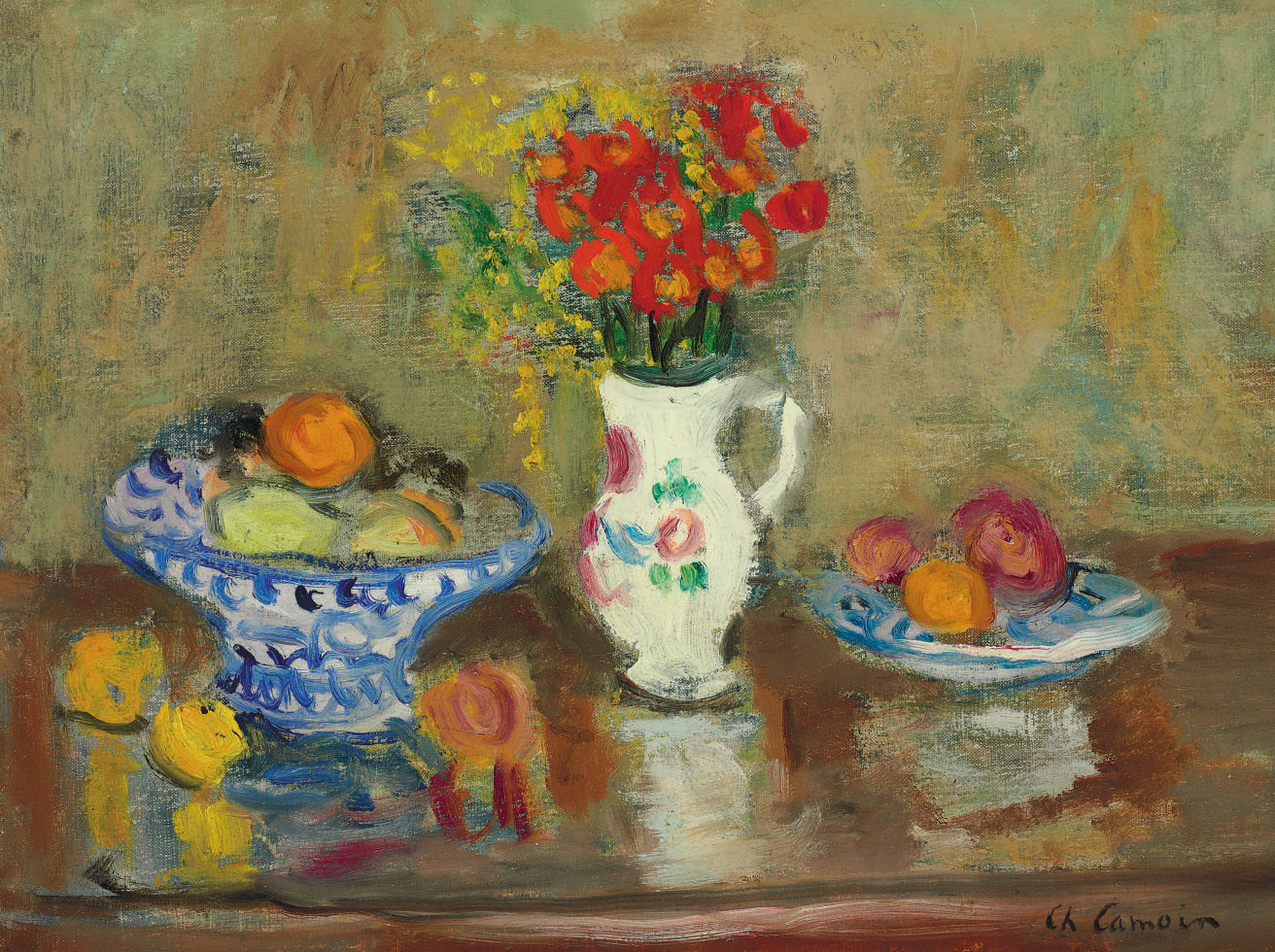 Charles Camoin — Букет цветов, букет фруктов