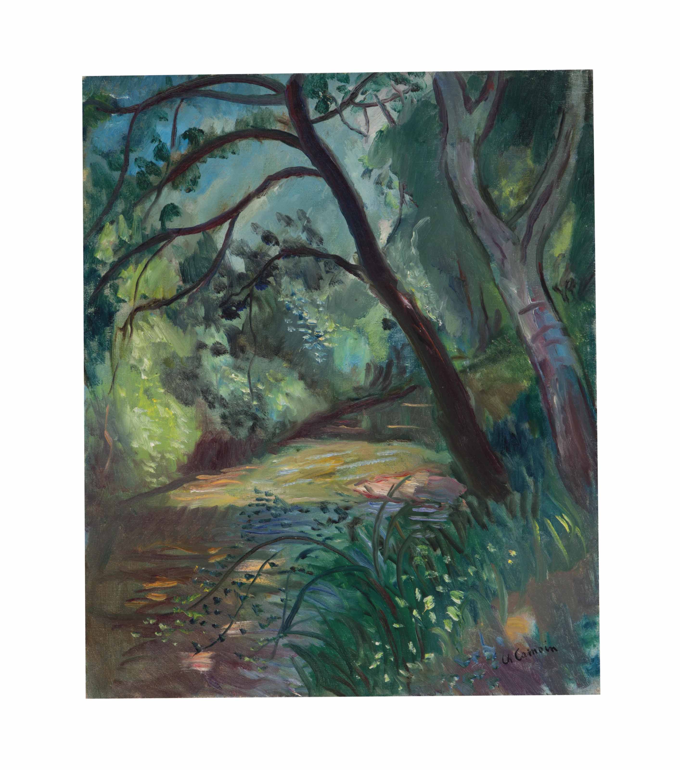 Charles Camoin — Деревья на берегу озера