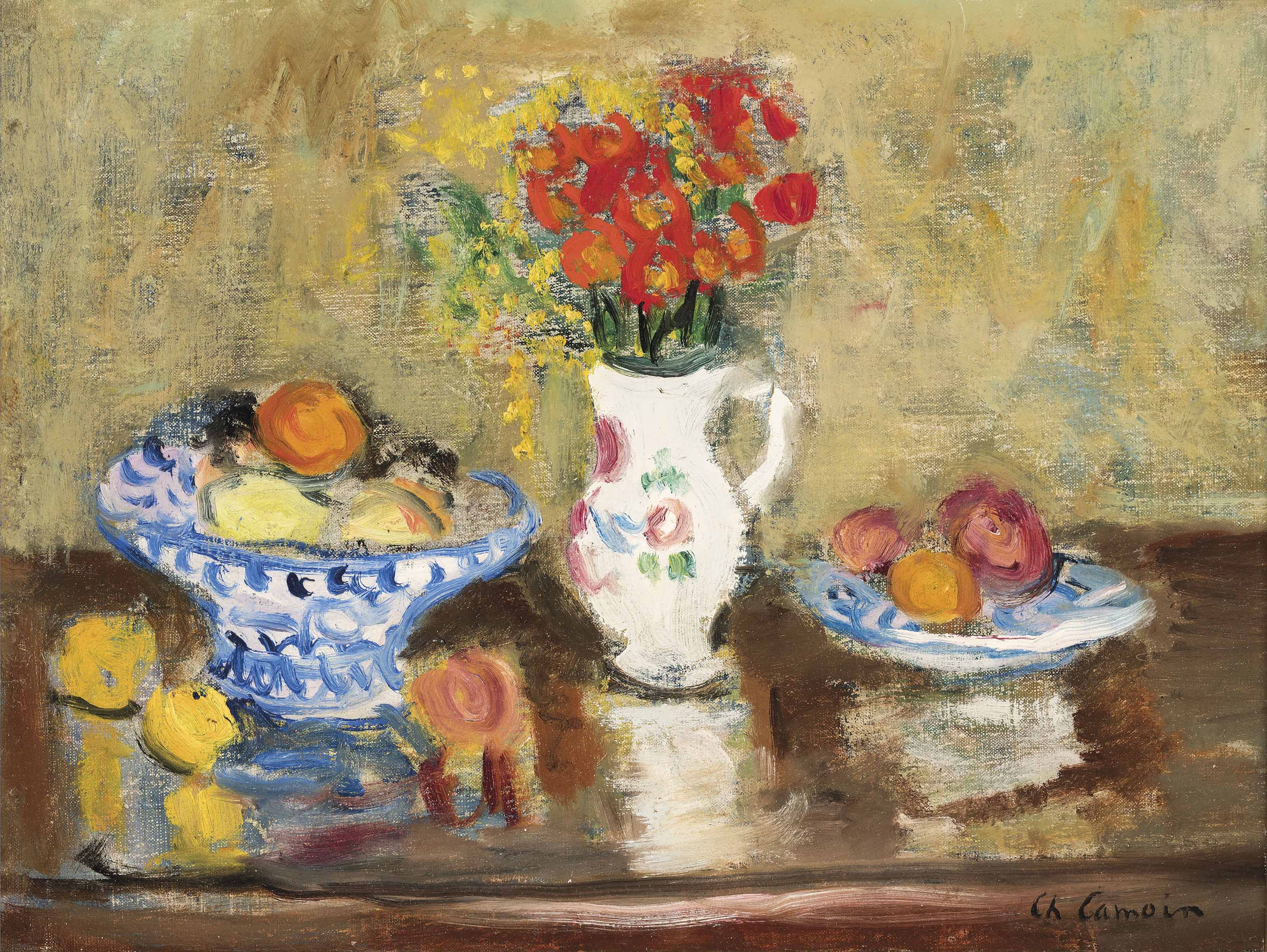 Charles Camoin — Букет цветов, букет фруктов