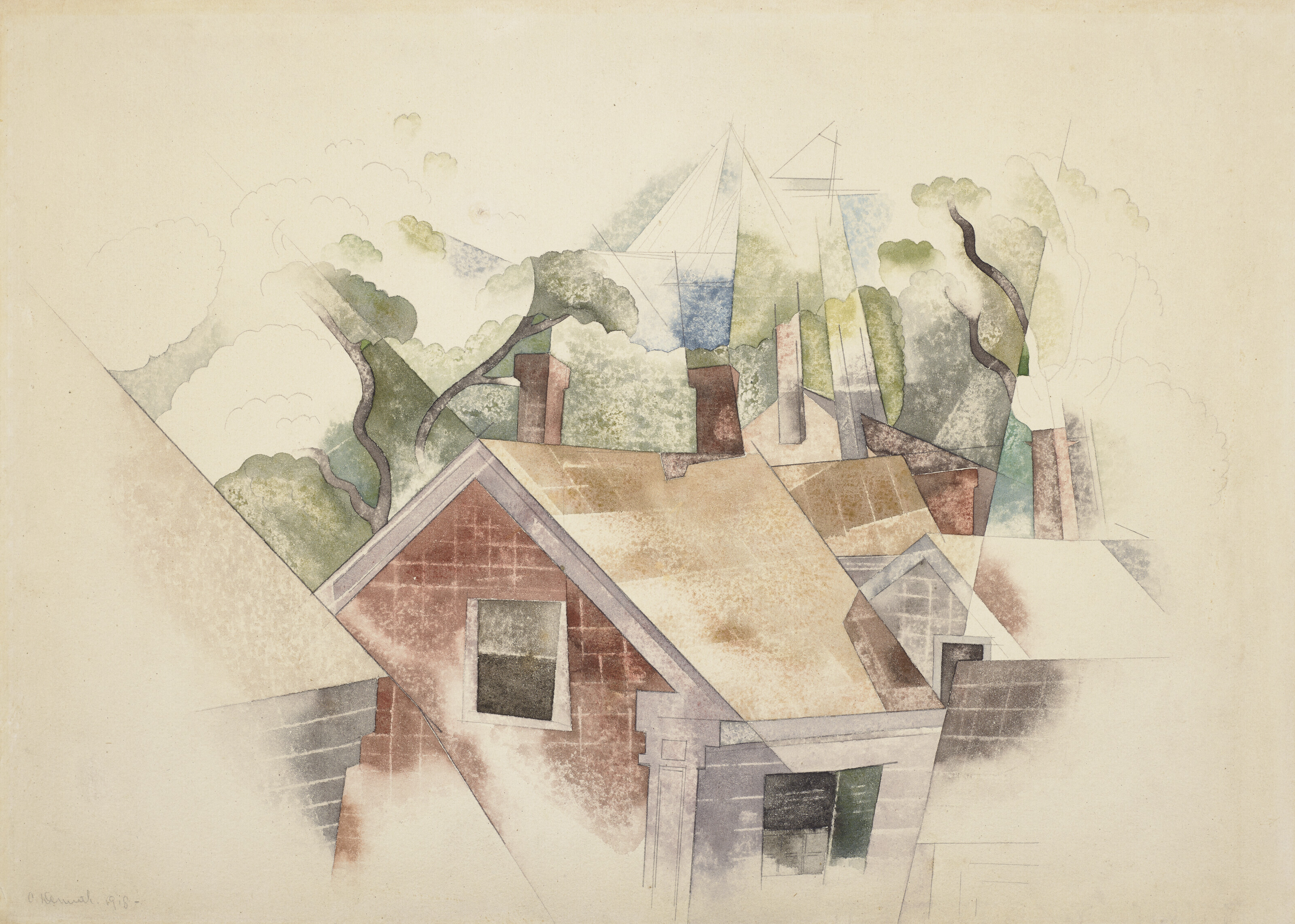 Charles Demuth — Крыши домов