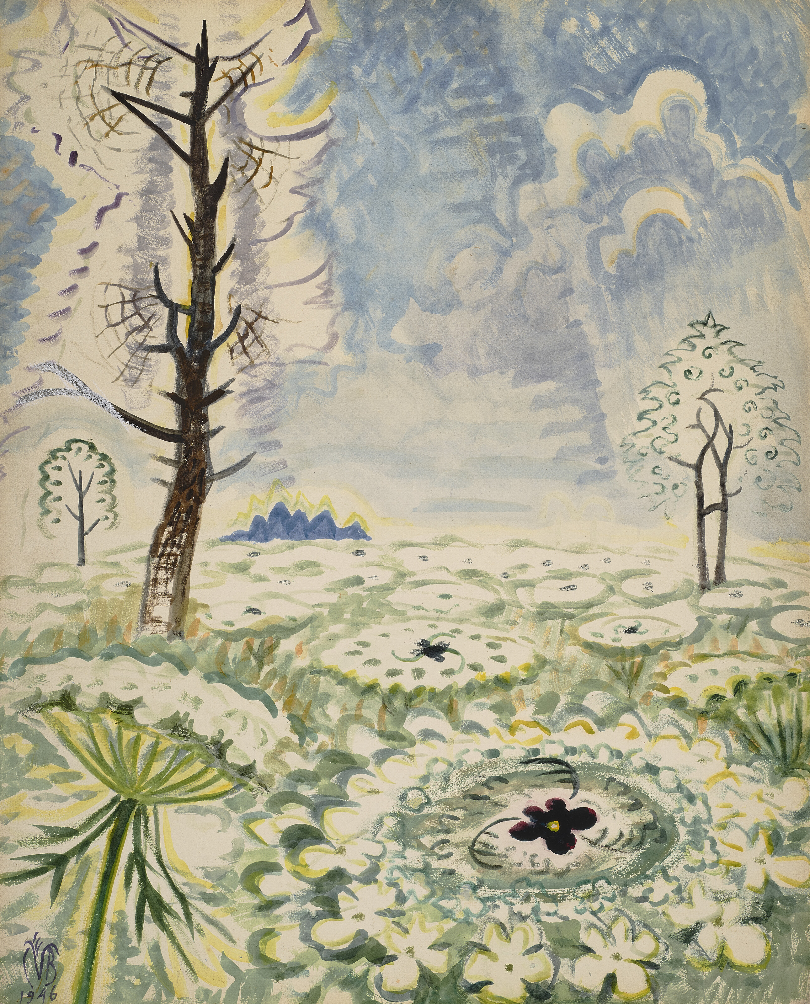 Charles Ephraim Burchfield — Кружева времен королевы Анны, изображение 1