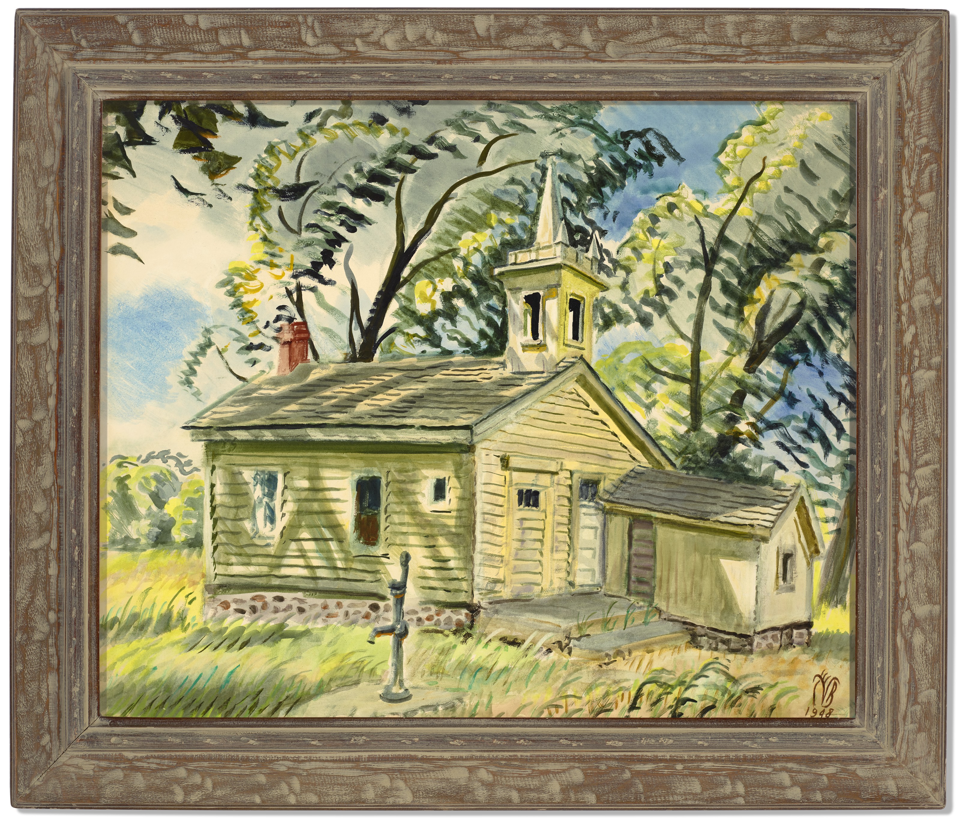 Charles Ephraim Burchfield — Загородный школьный дом, изображение 2