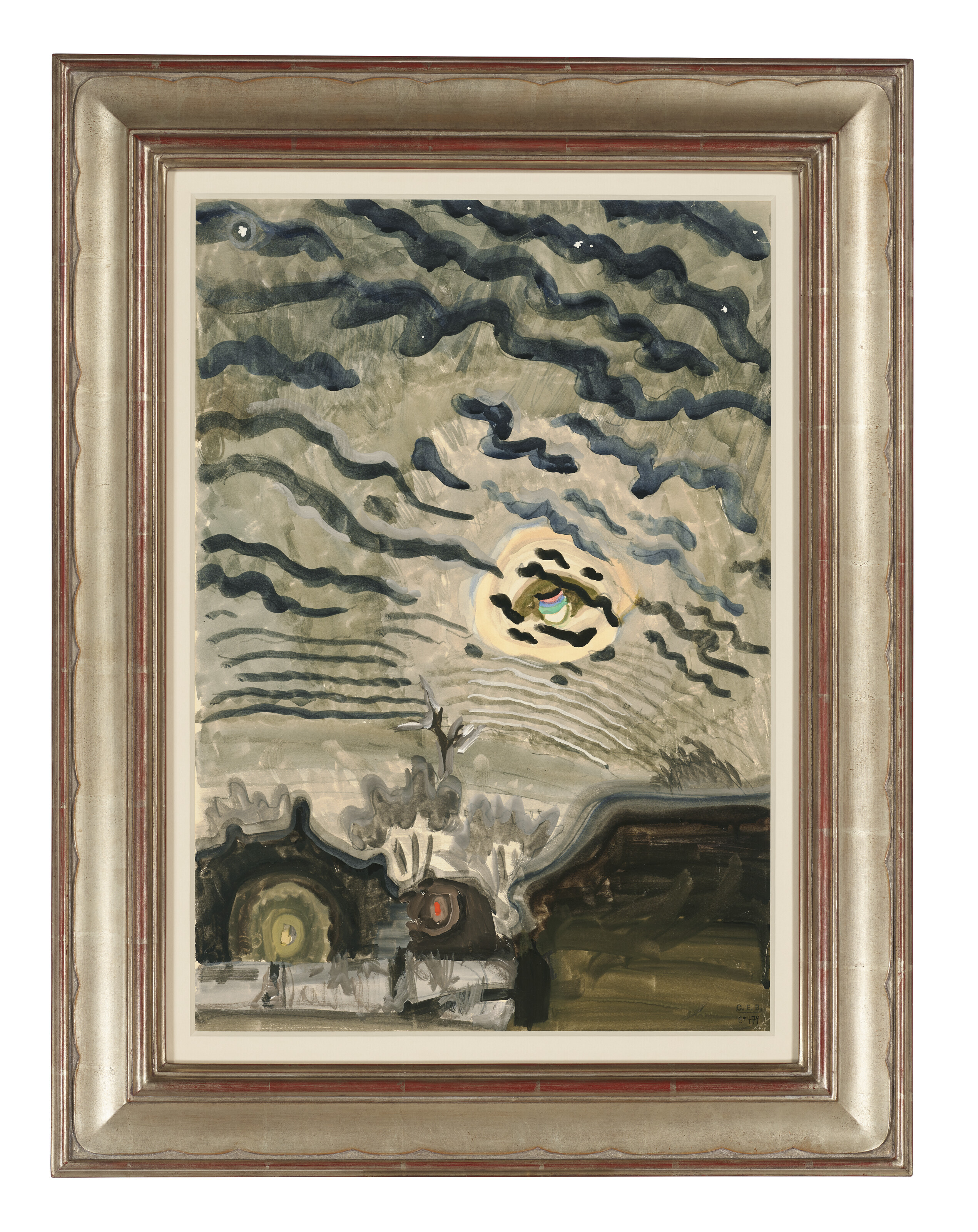 Charles Ephraim Burchfield — Ночное Небо Над Крышей, изображение 2