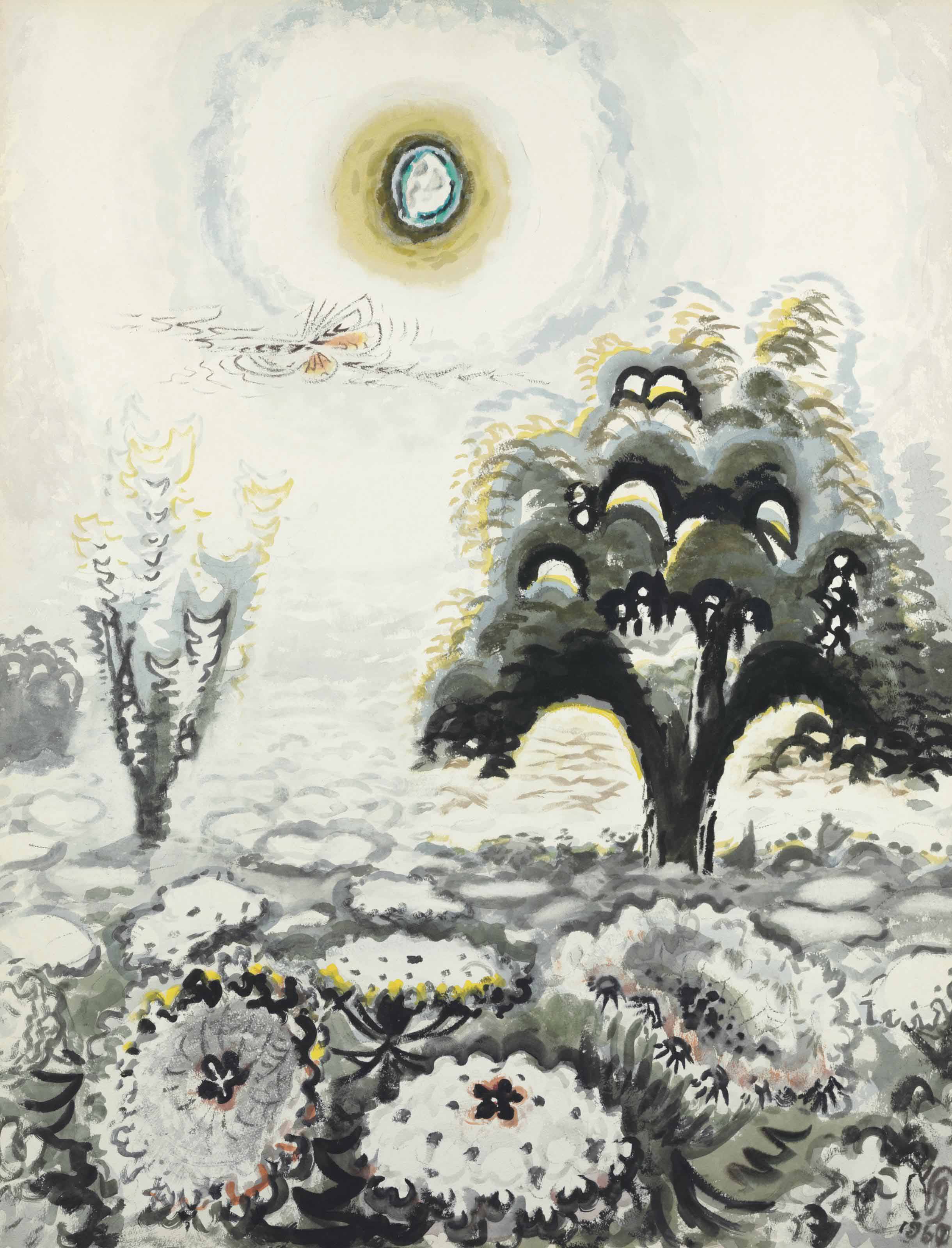 Charles Ephraim Burchfield — Луна и кружева королевы Анны