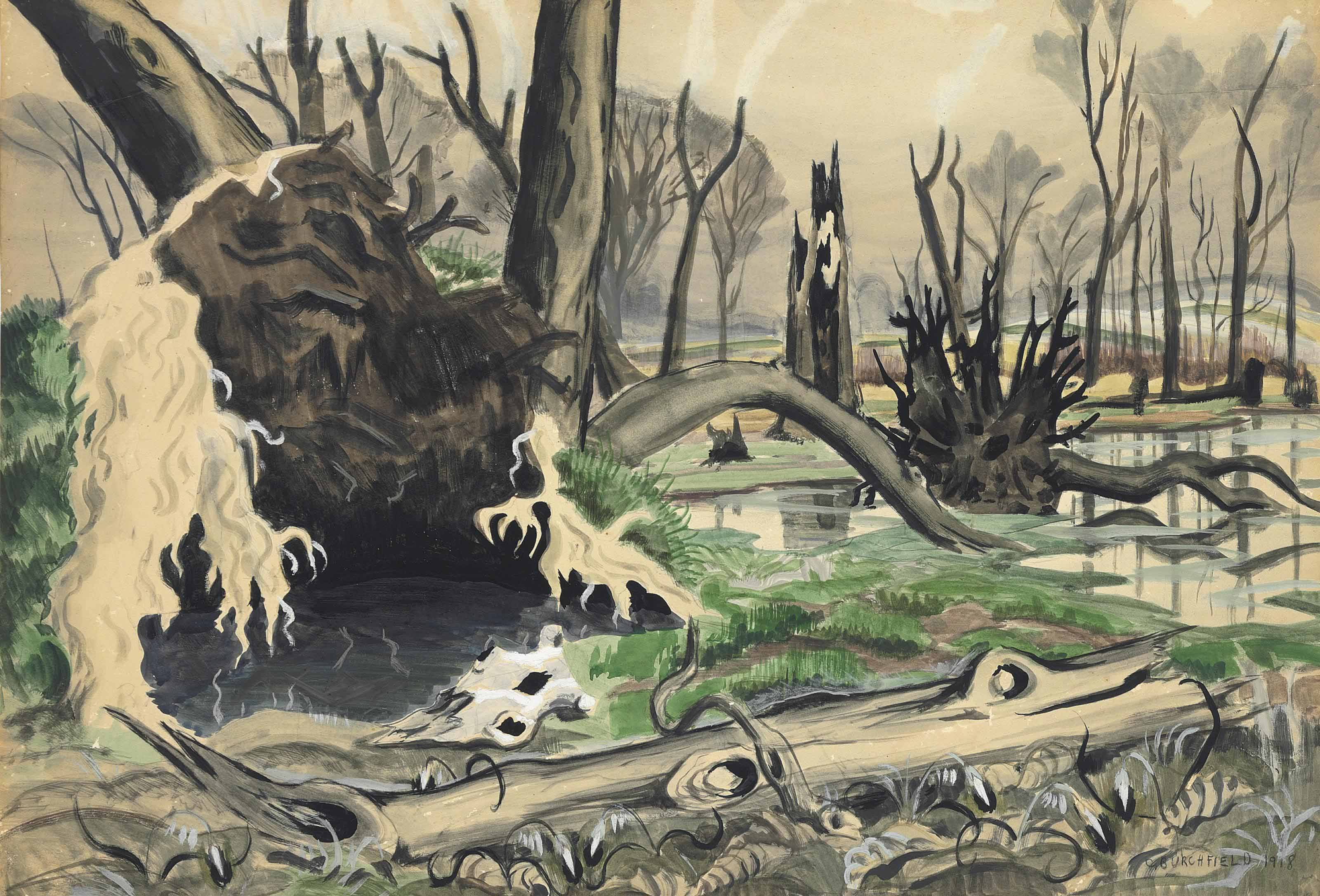 Charles Ephraim Burchfield — Болото весной