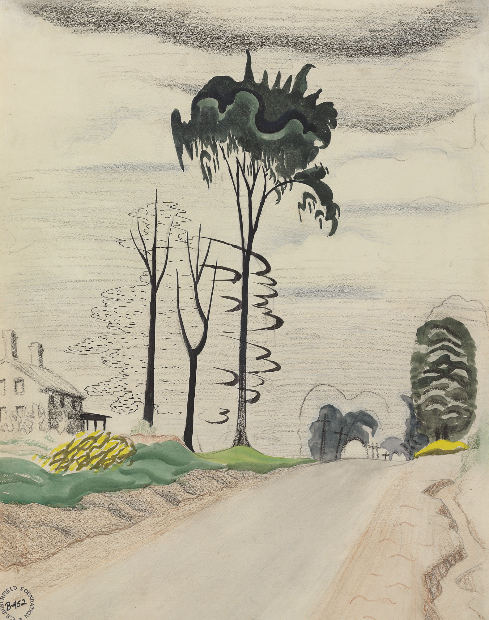 Charles Ephraim Burchfield — Открытая дорога в сентябре