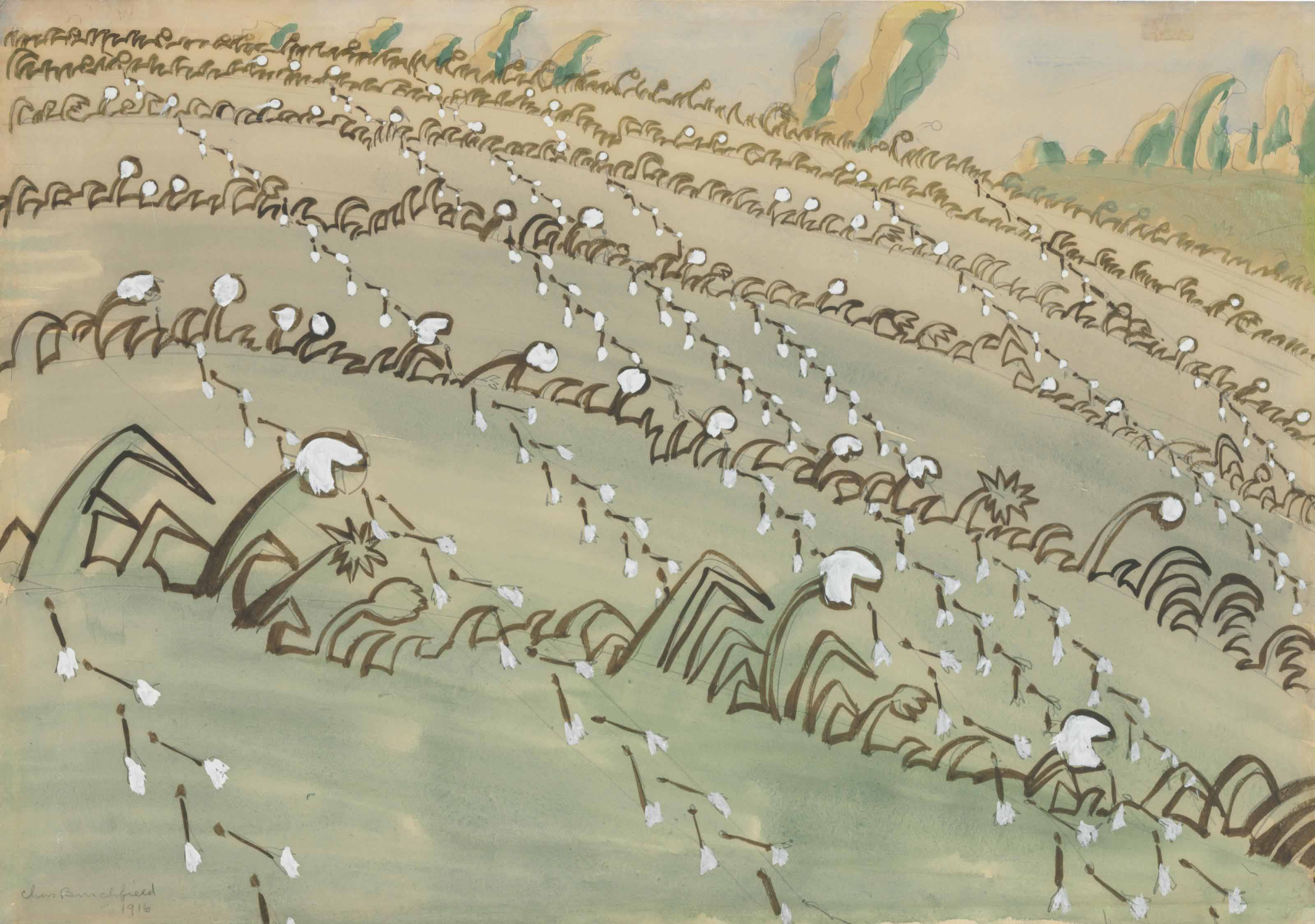 Charles Ephraim Burchfield — Поле одуванчиков