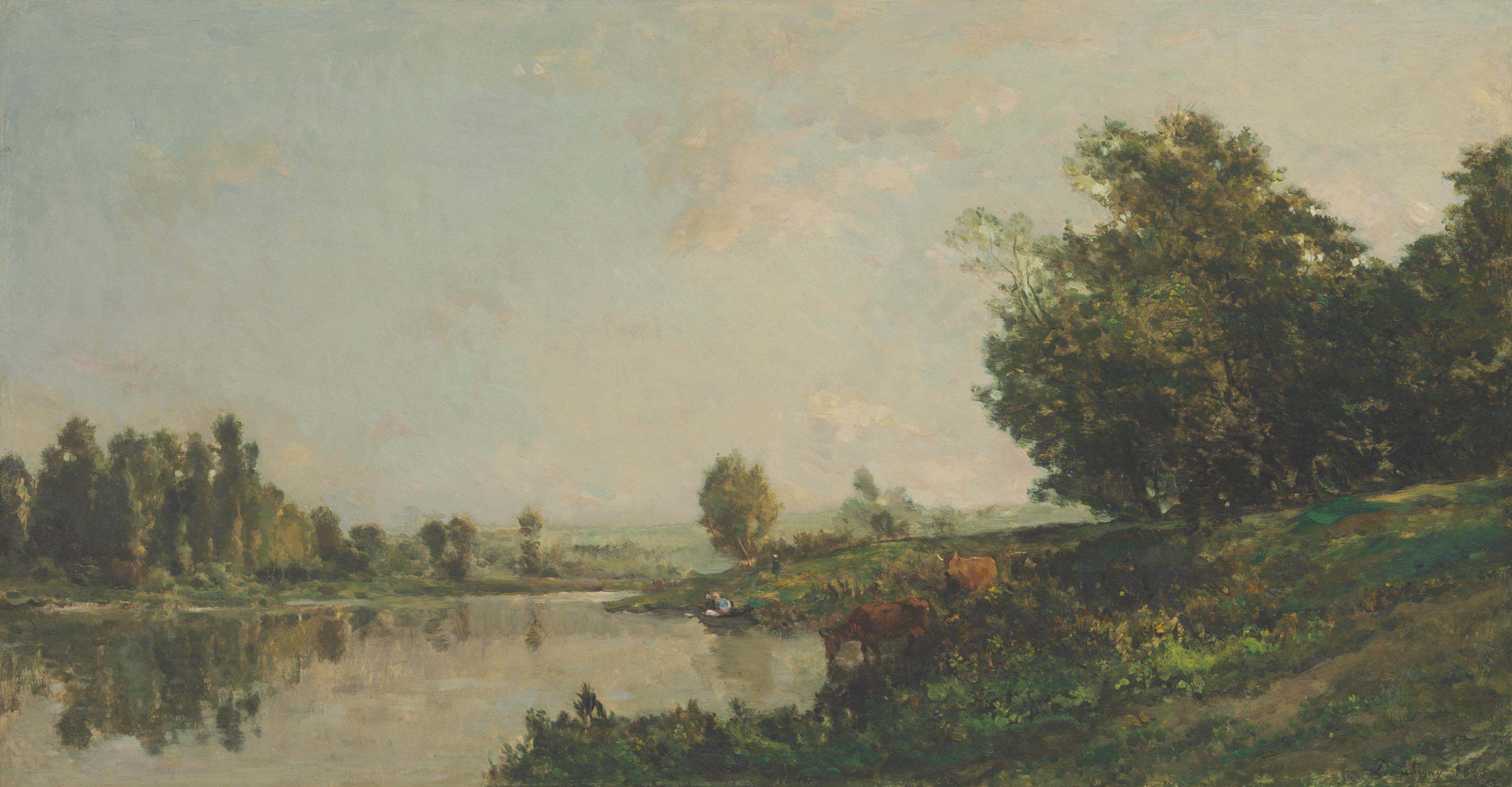 Charles François Daubigny — На берегах Уаза, в лавандиерах и ваших