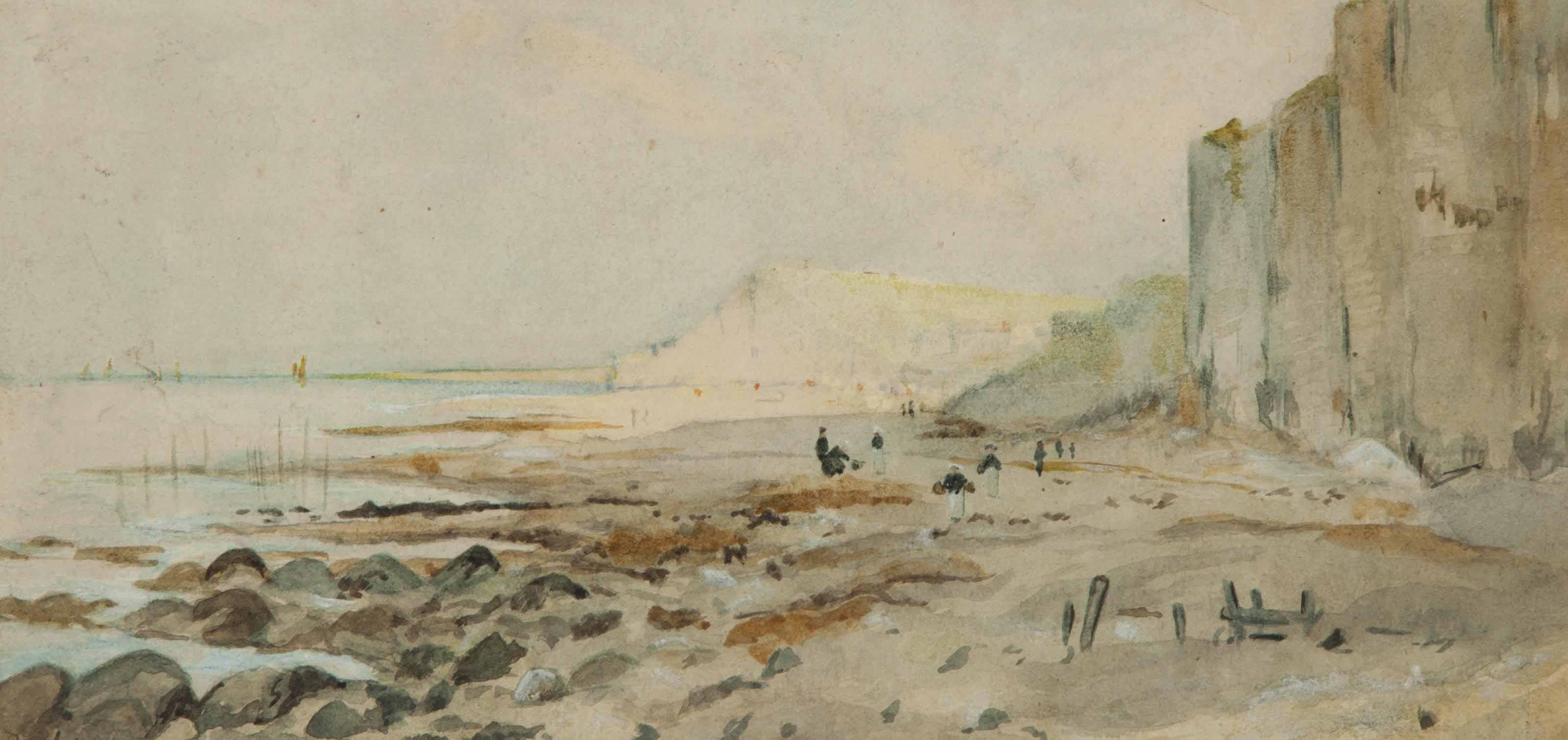 Charles François Daubigny — Скалы в Этрета