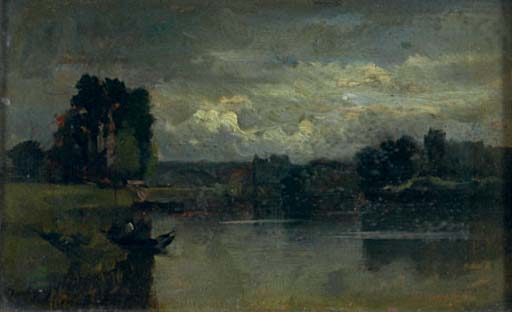 Charles François Daubigny — Катание на лодке по озеру