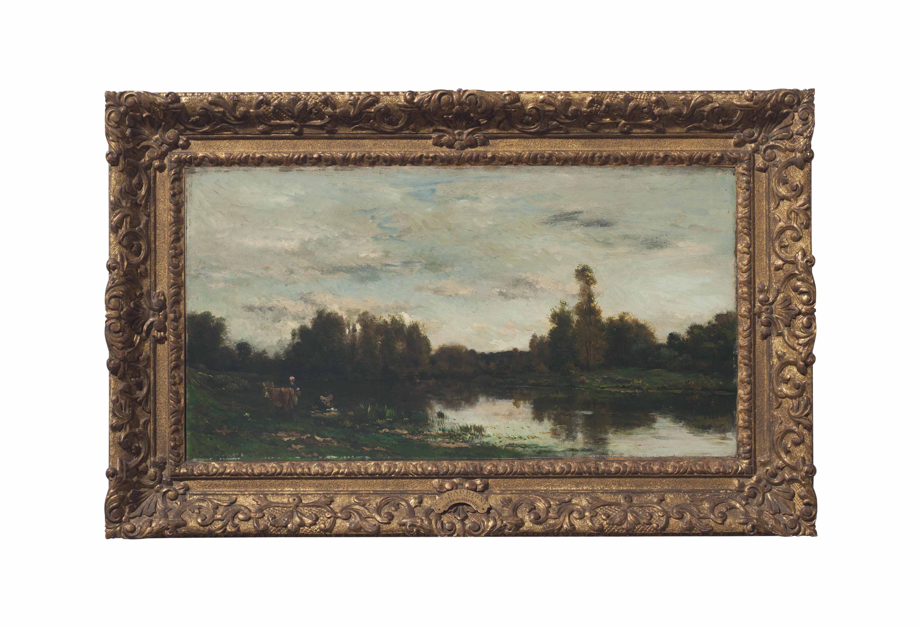 Charles François Daubigny — Лавандиеры и цветы, произрастающие на иль-де-во