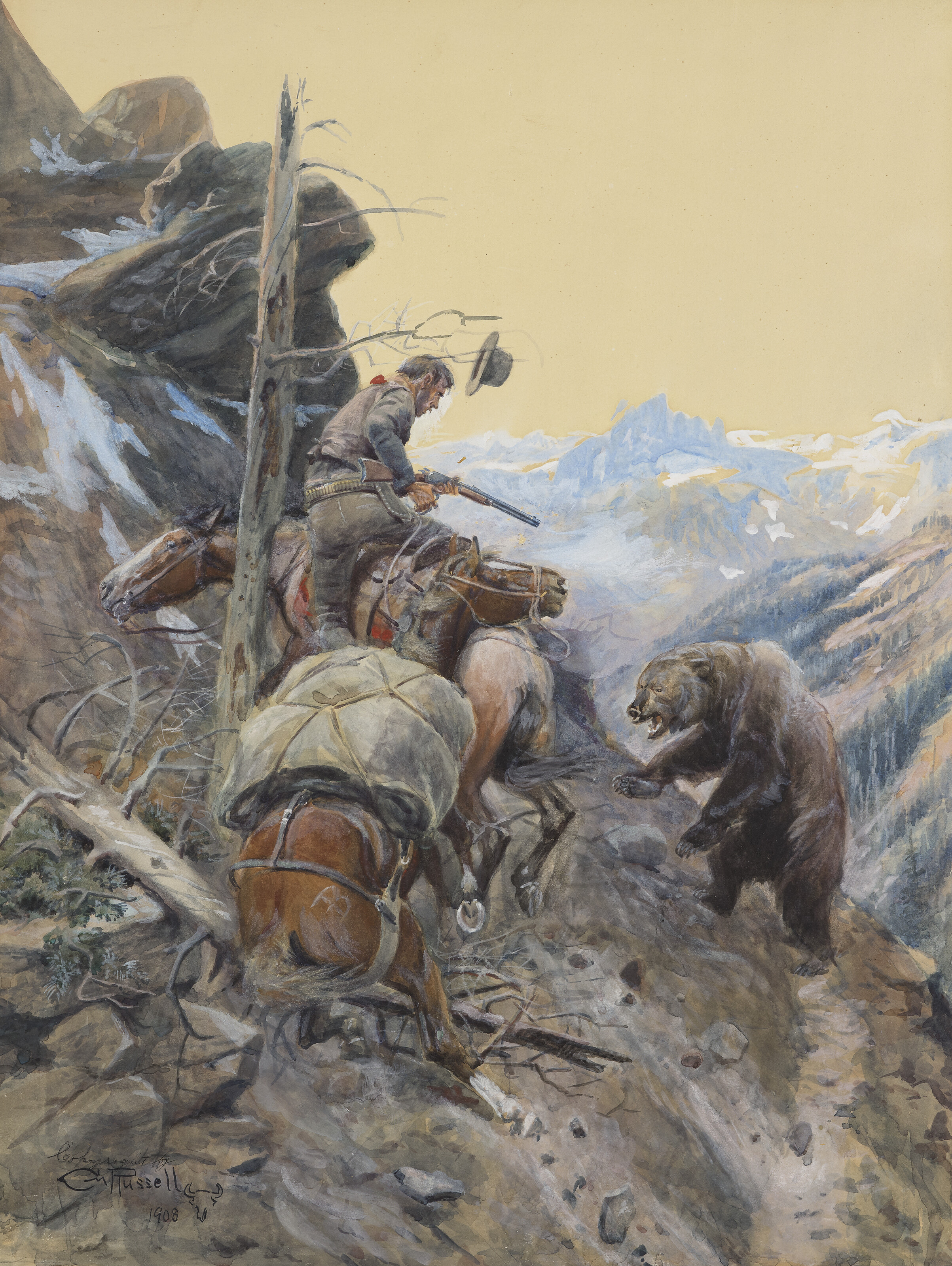 Charles Marion Russell — Спорный след