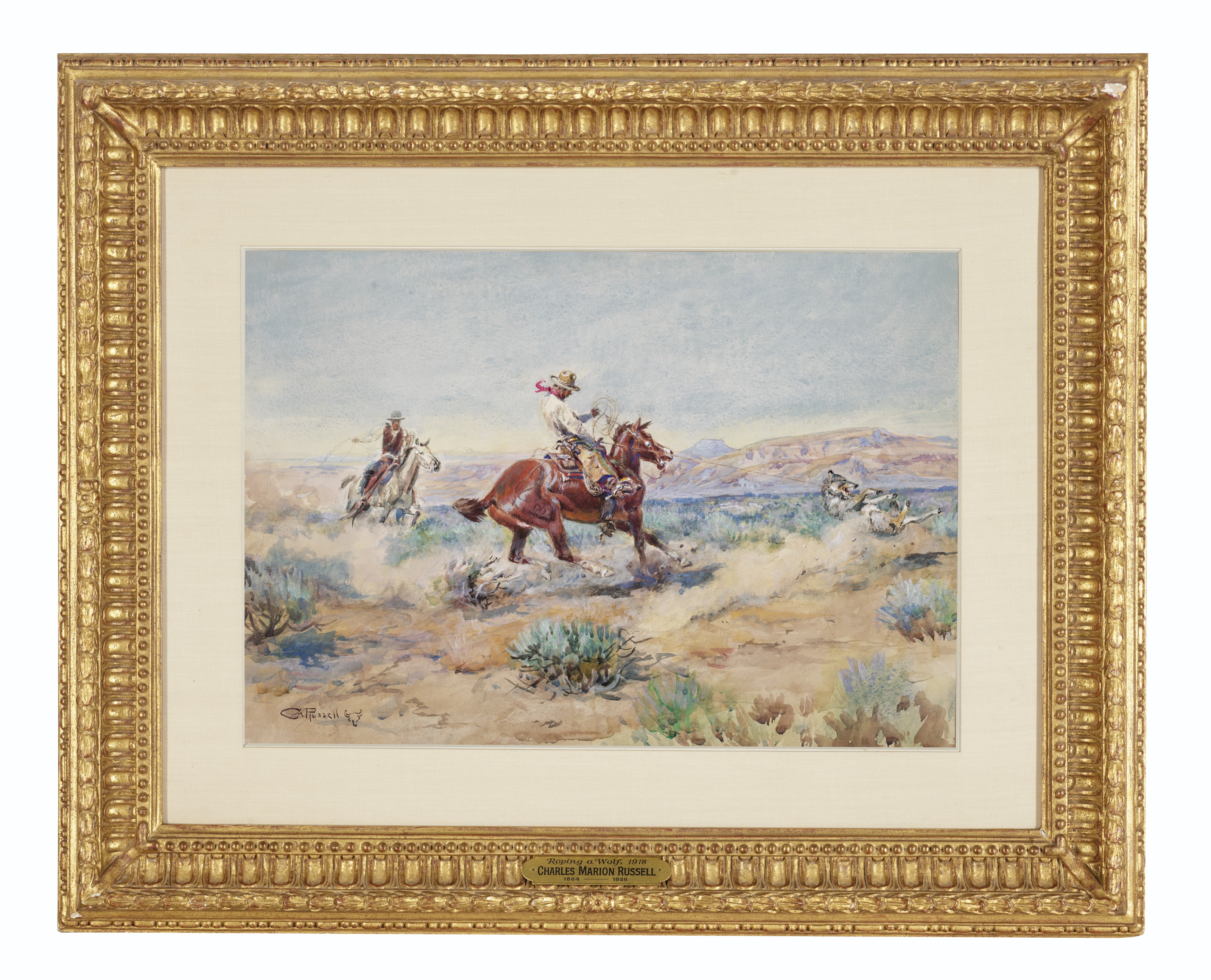 Charles Marion Russell — Обвязывание волка веревкой, изображение 2