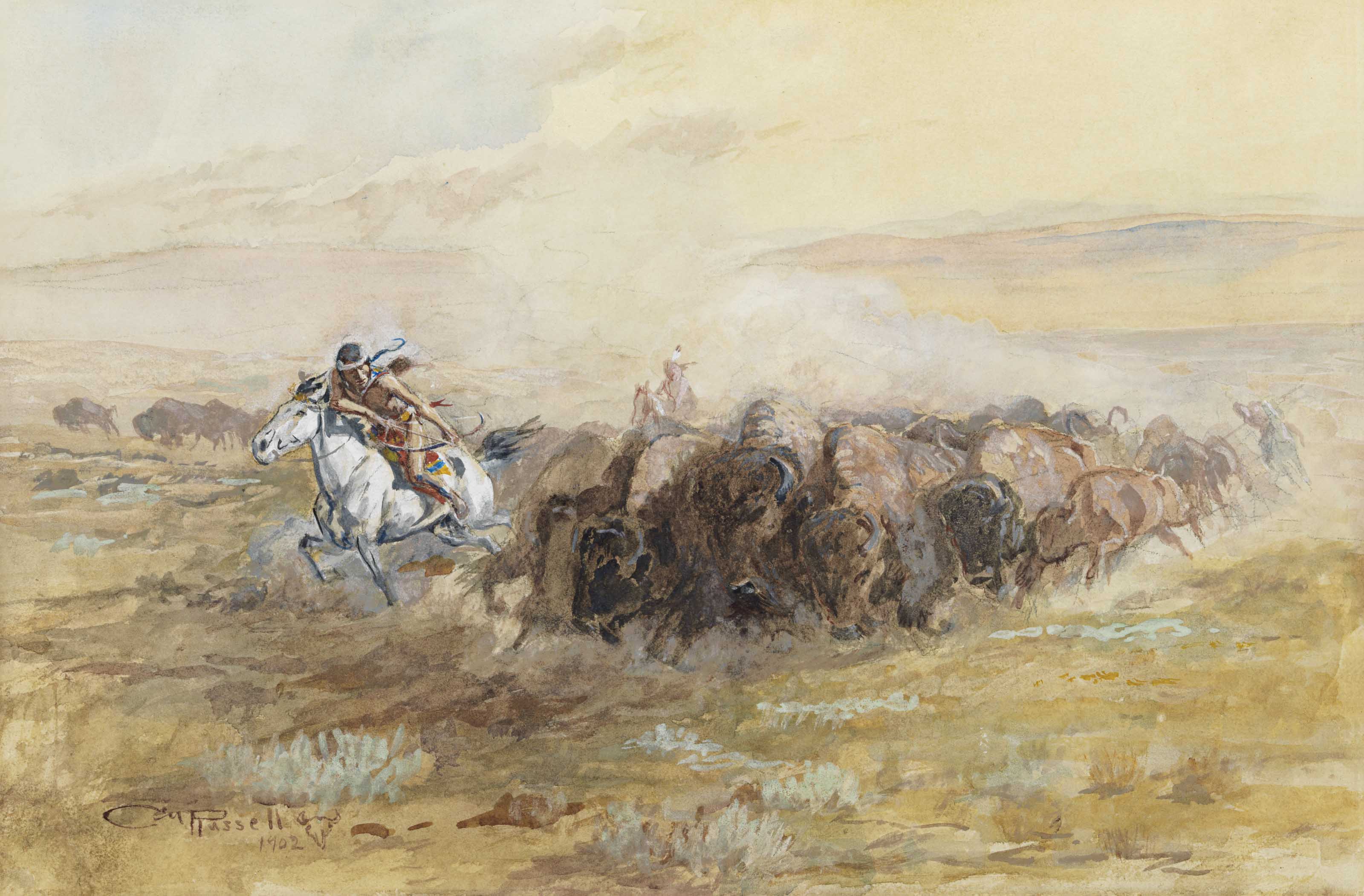 Charles Marion Russell — Когда Мяса Было Много