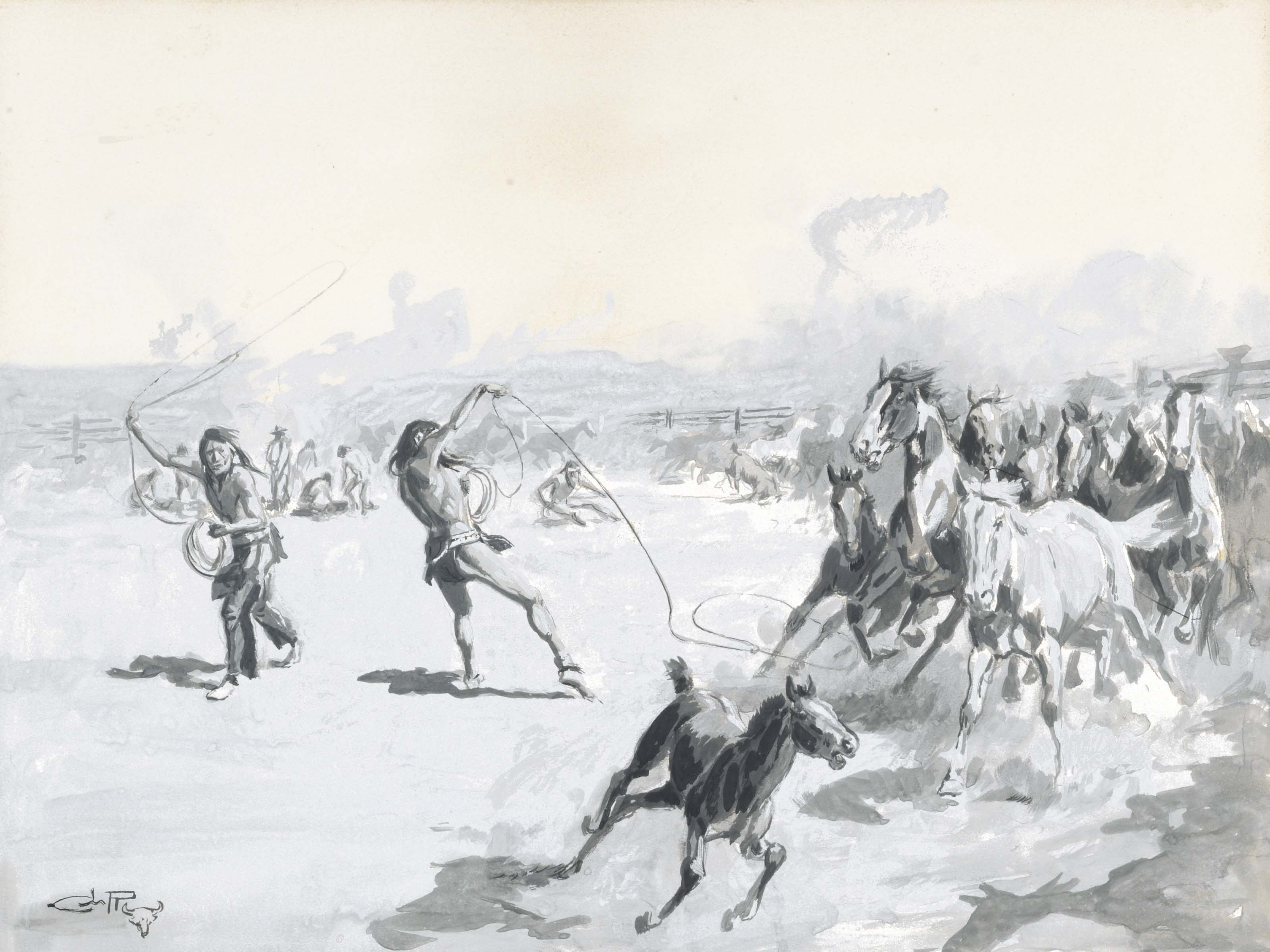 Charles Marion Russell — Напряженный дневной спектакль