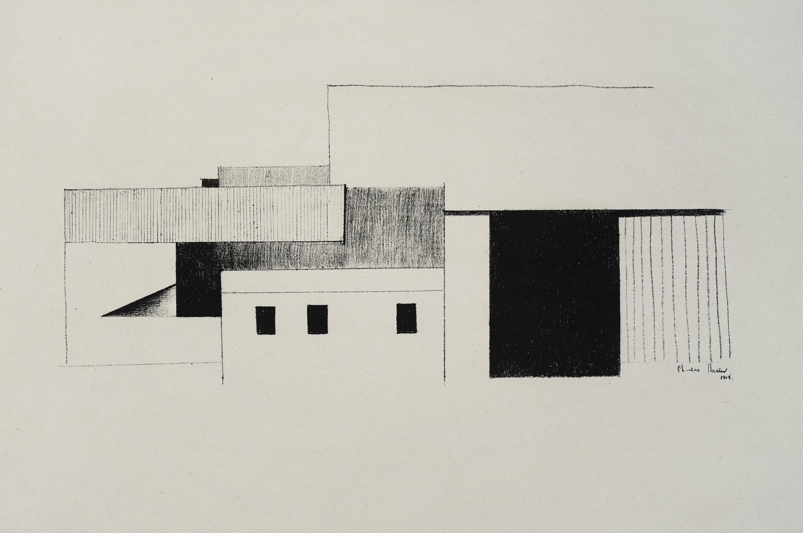 Charles Sheeler — Абстракция амбара, изображение 1