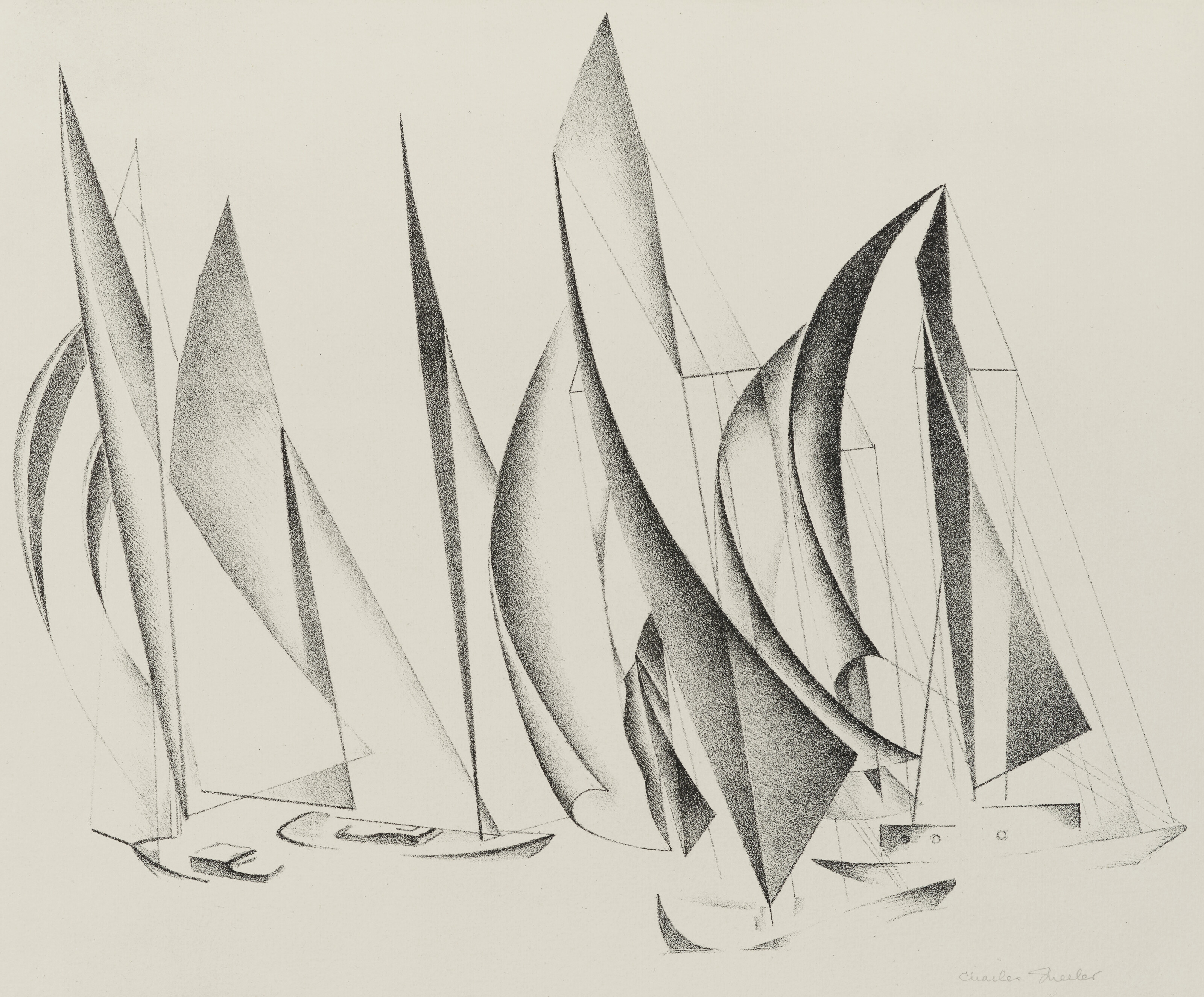 Charles Sheeler — Яхты