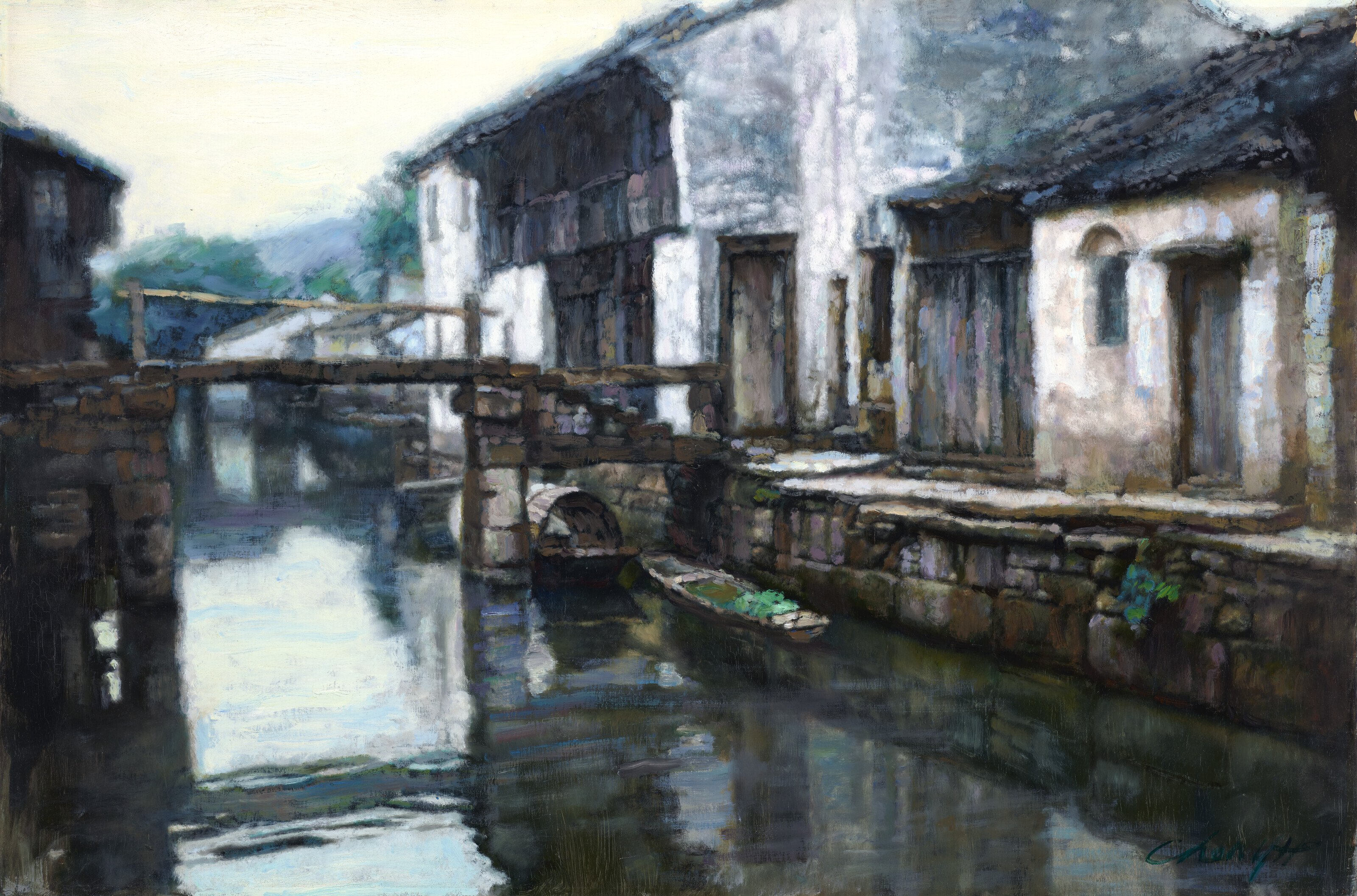 Chen Yifei — Пейзаж Сучжоу
