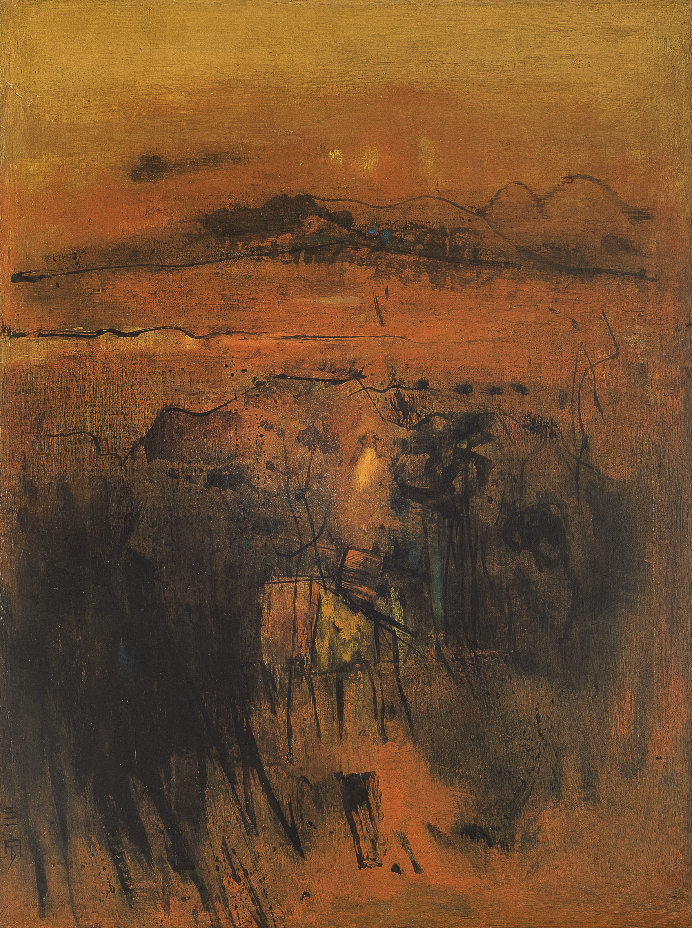Cheong Soo Pieng — Синий тон