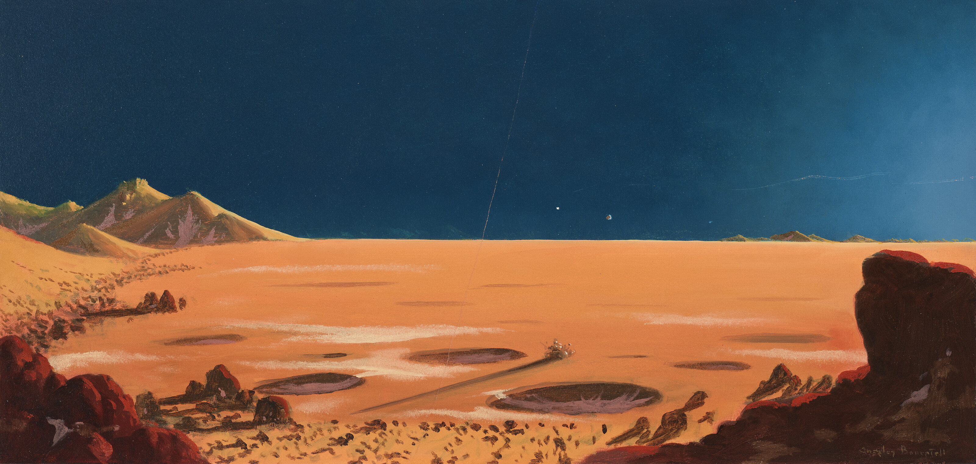 Chesley Bonestell — ПРОХОЖДЕНИЕ ЗЕМЛИ