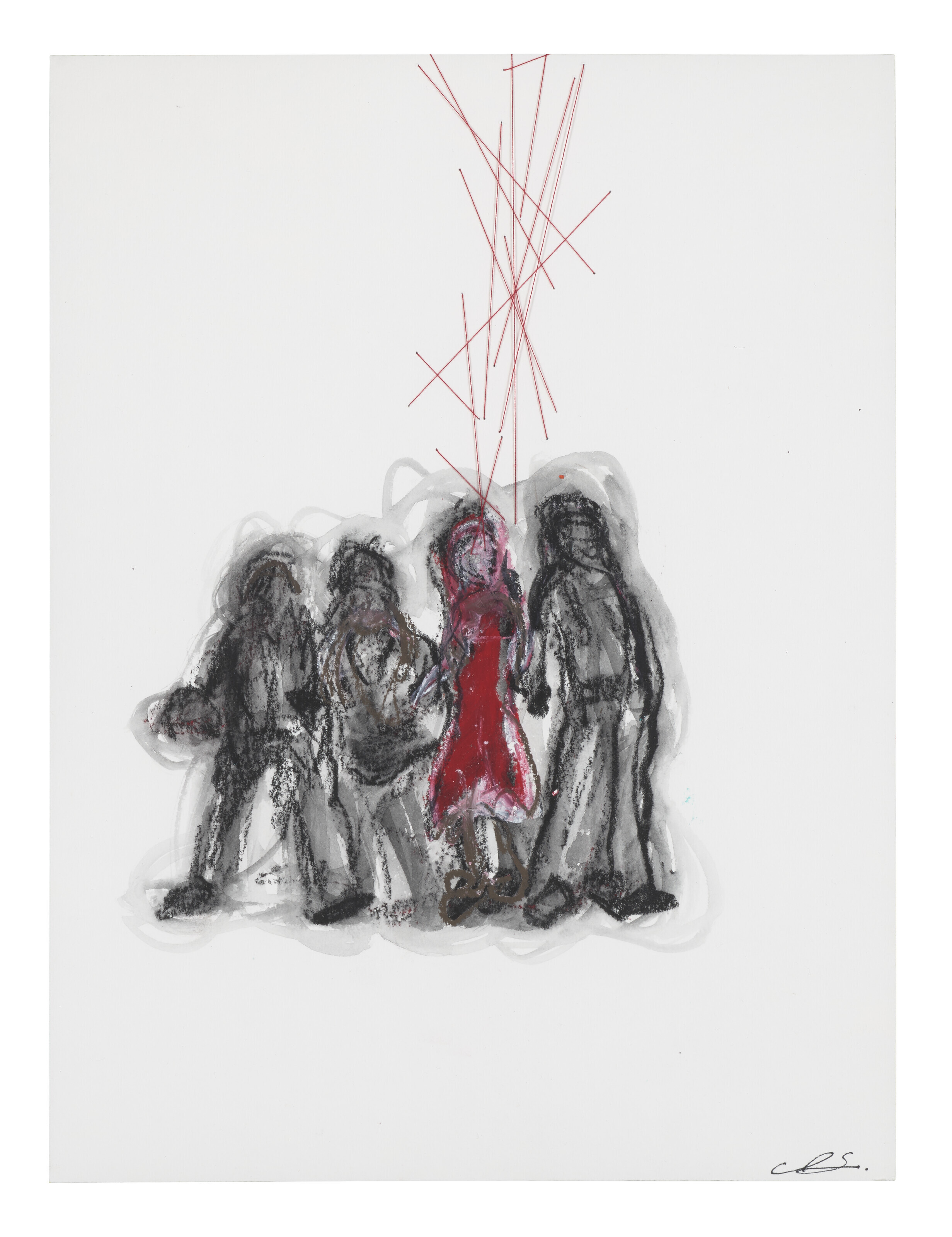 Chiharu Shiota — Красное платье