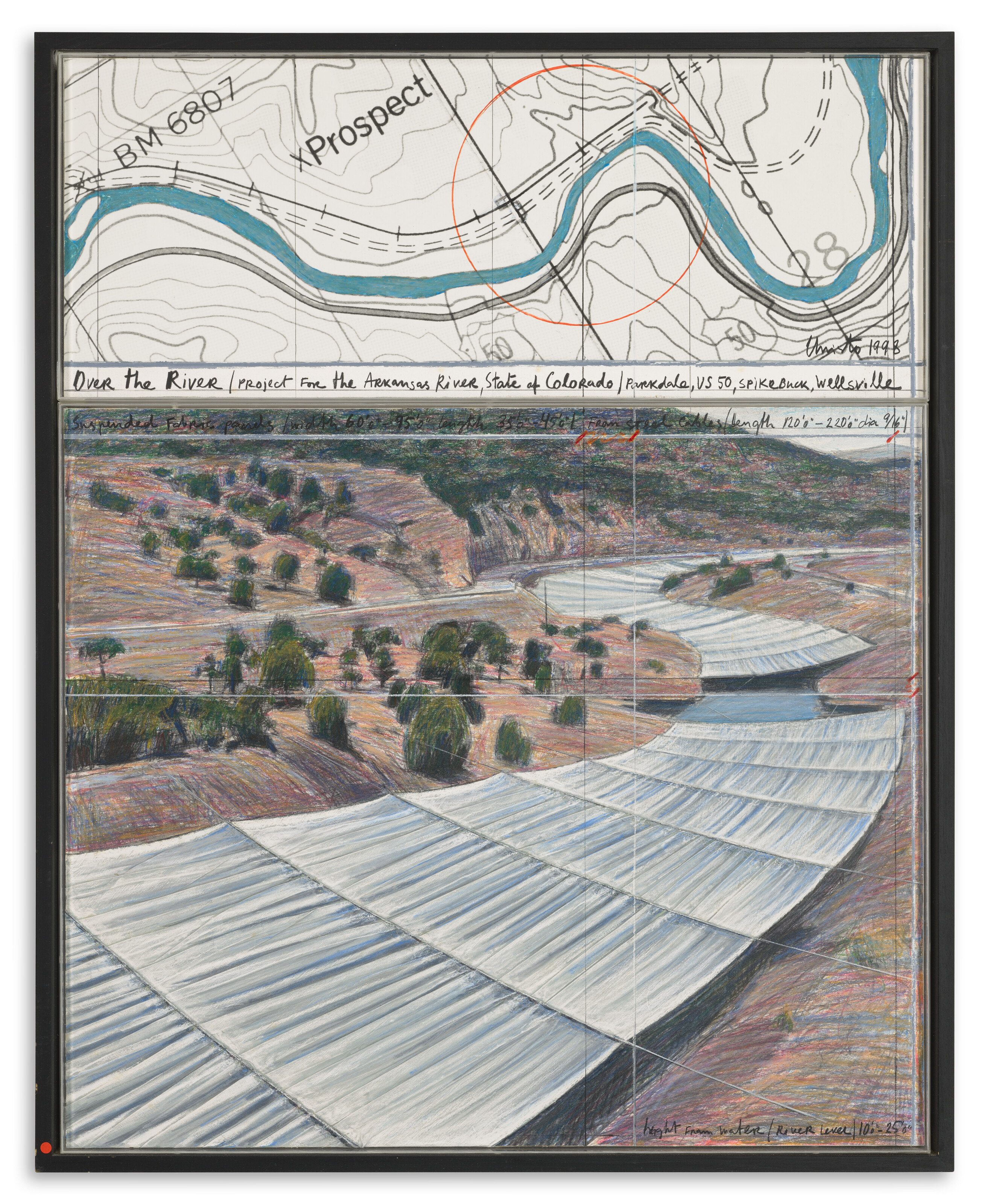 Christo and Jeanne-Claude — Над рекой (Проект для реки Арканзас, штат Колорадо), изображение 2