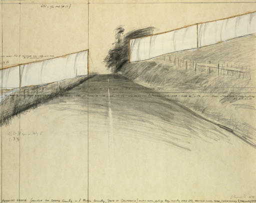 Christo and Jeanne-Claude — Бегущее ограждение (проект для округов Сонома и Марин, штат Калифорния)