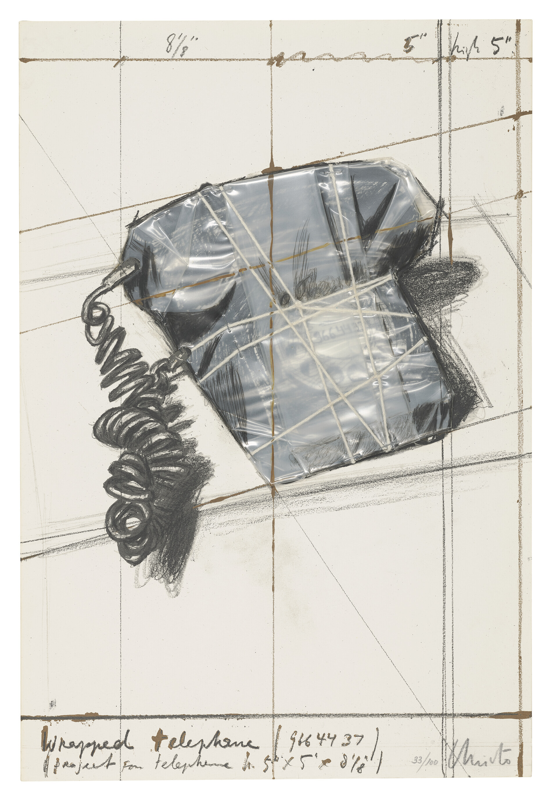 Christo and Jeanne-Claude — Обернутый телефон, Проект, автор: 12 лет Галереи Джоан Пратс, 1976-1988