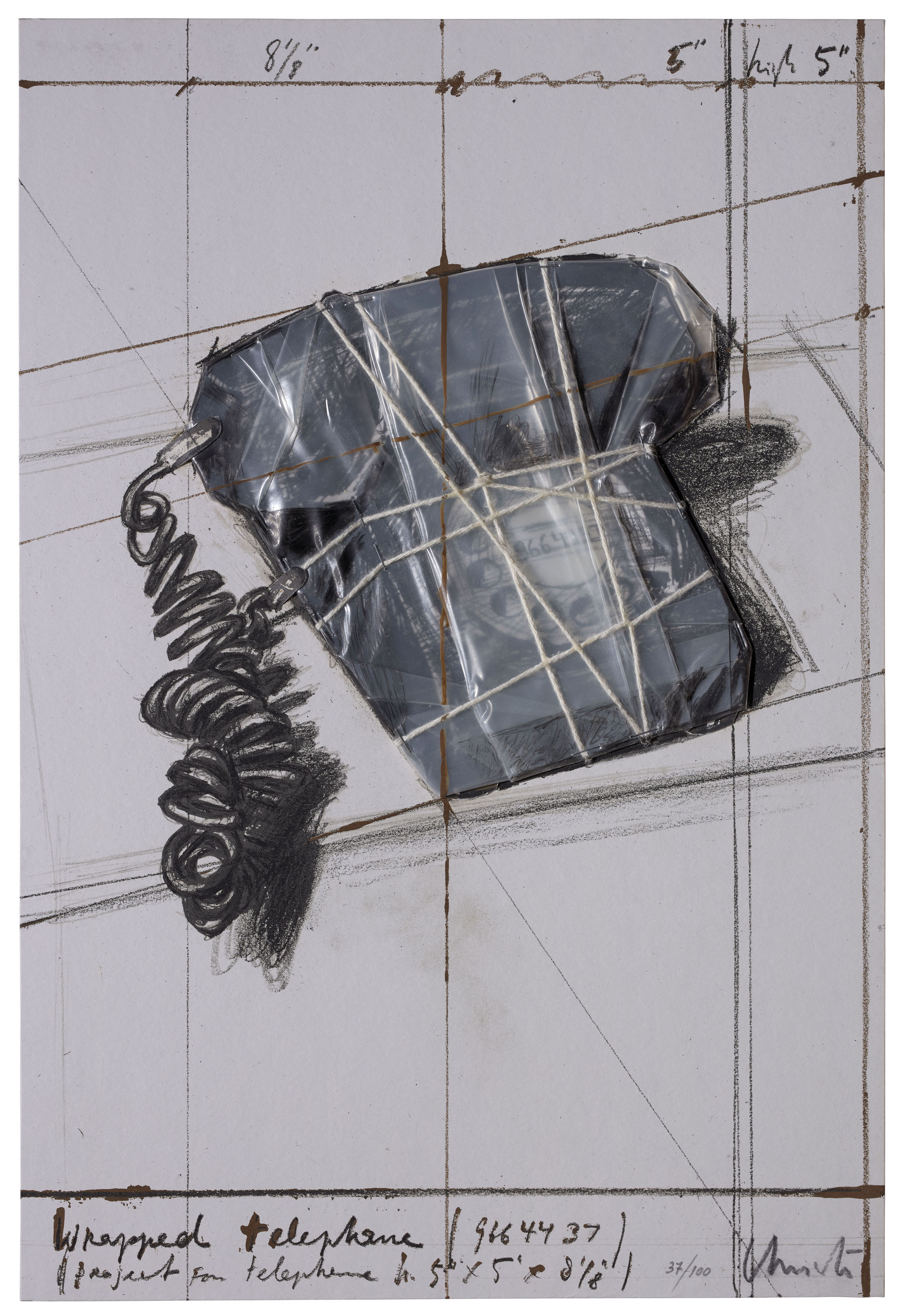 Christo and Jeanne-Claude — Обернутый телефон, Проект, автор: 12 лет Галереи Джоан Пратс, 1976-1988