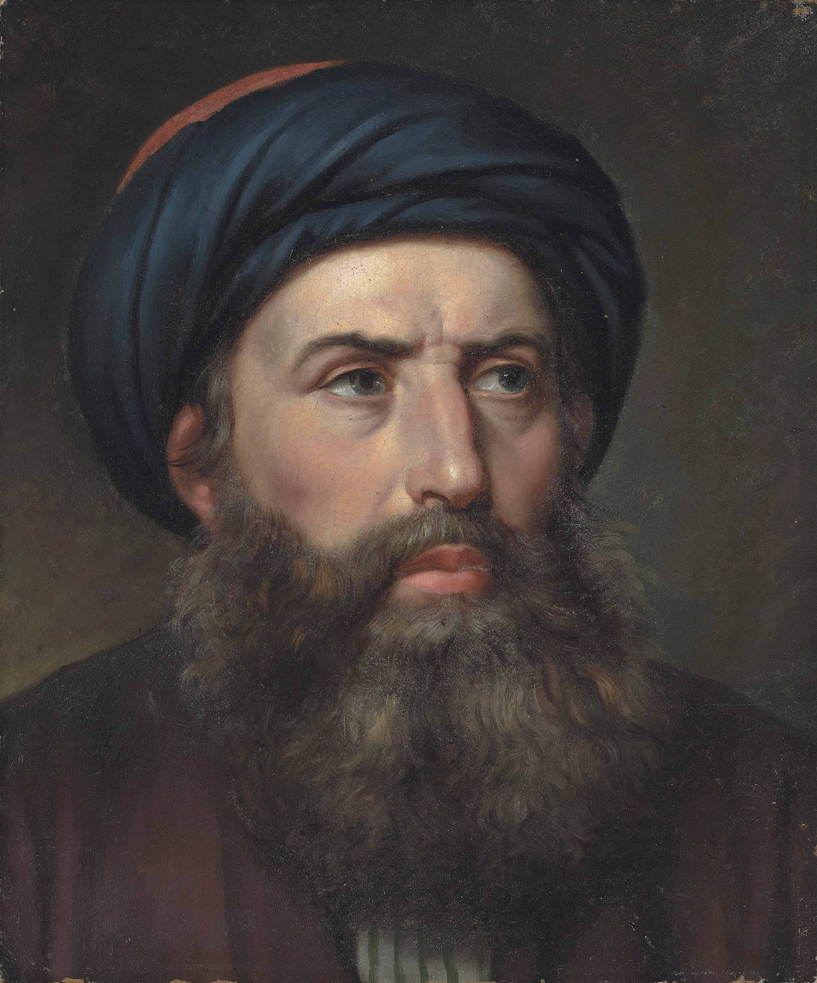 Christoffer Wilhelm Eckersberg — Portraitstudium af en Graeker-Портрет грека