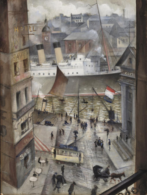 Christopher Nevinson — Окно с видом на Булонский лес