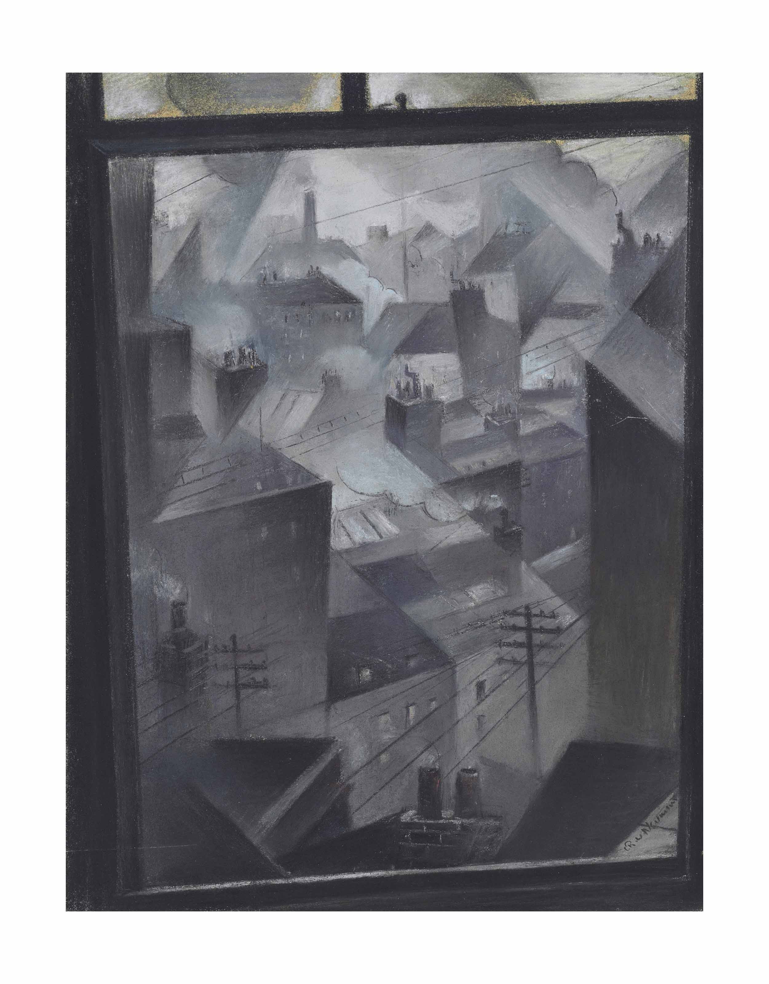 Christopher Nevinson — Из окна офиса
