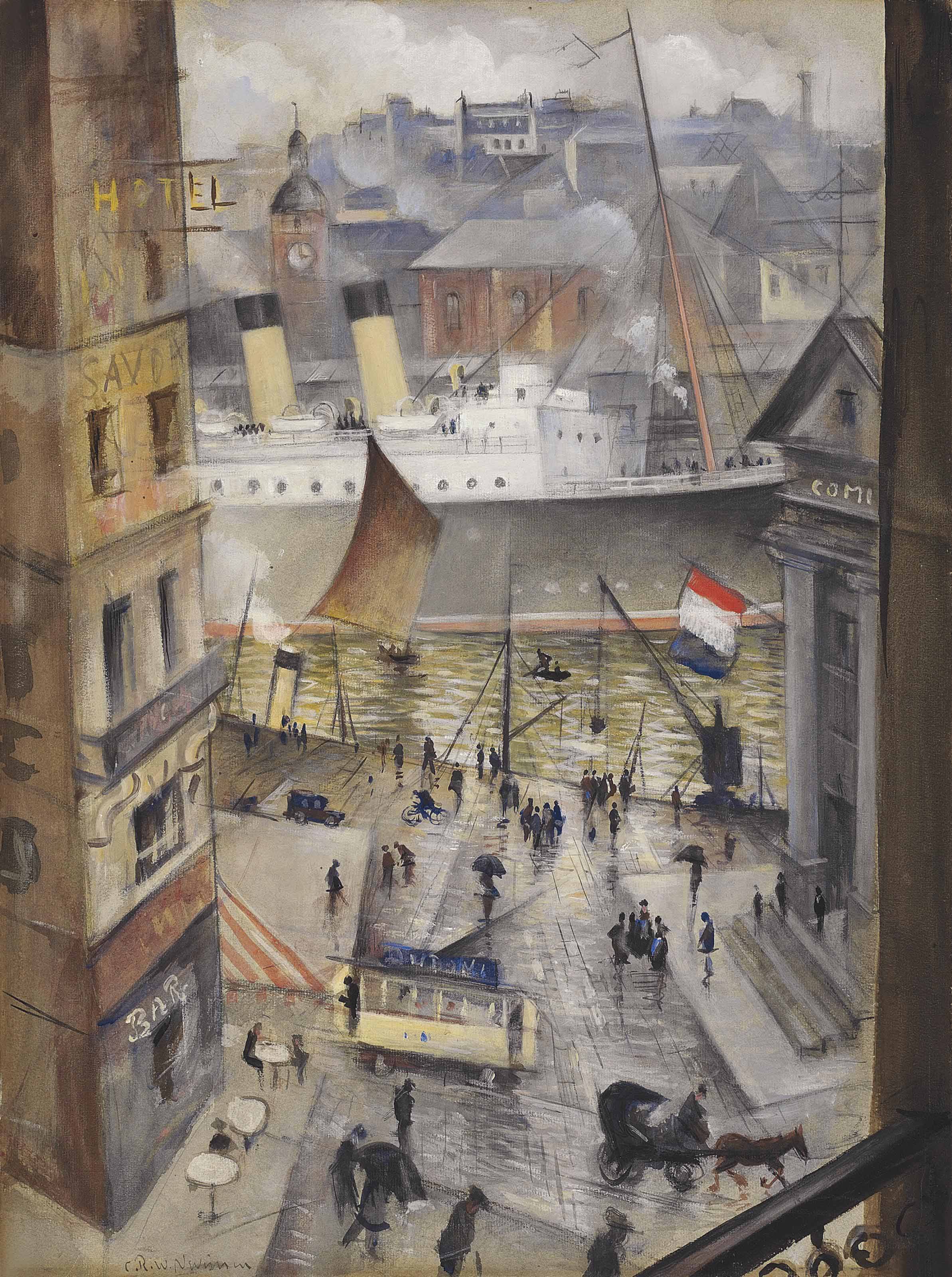 Christopher Nevinson — Окно с видом на Булонский лес