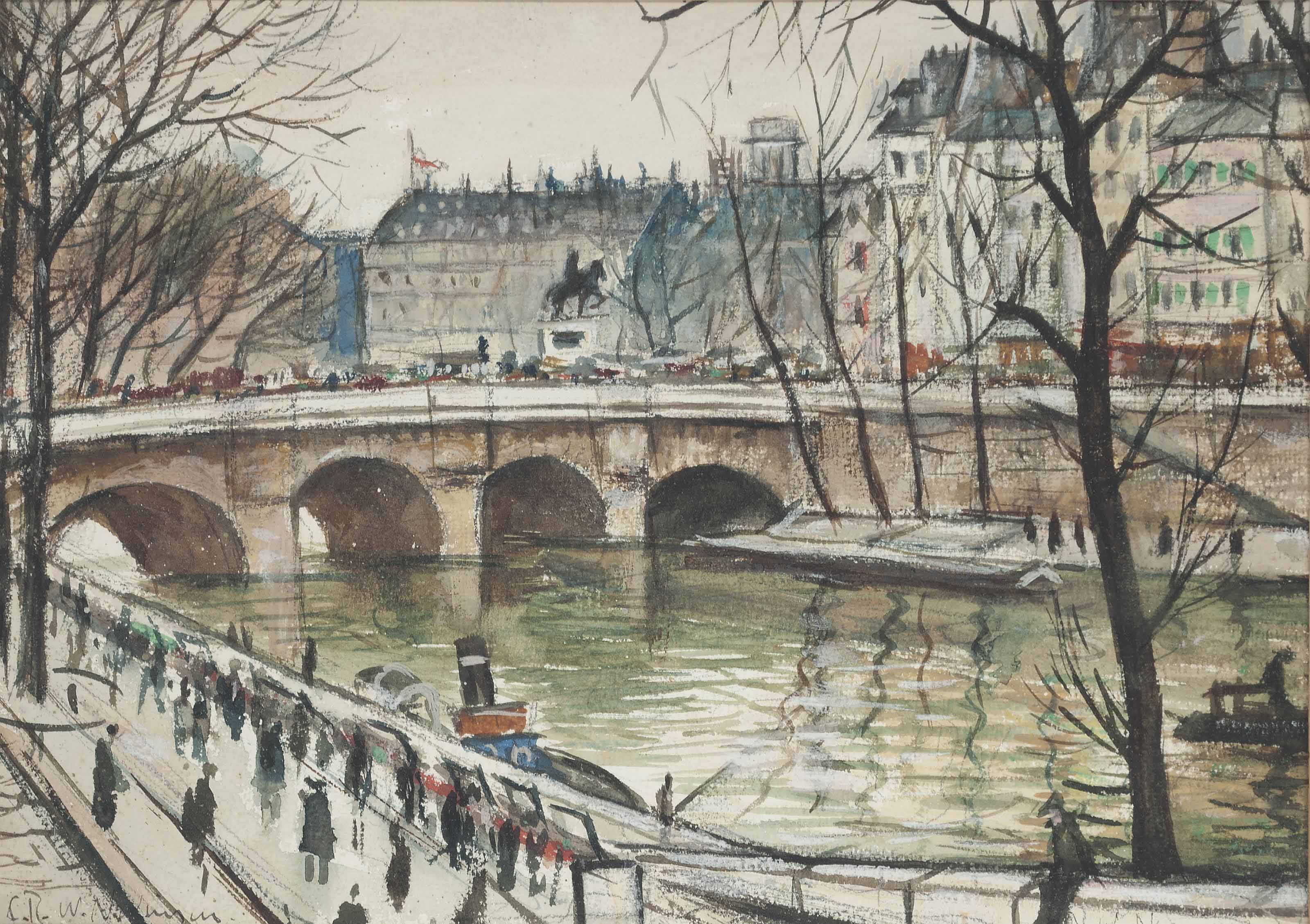 Christopher Nevinson — Генрих IV с набережной