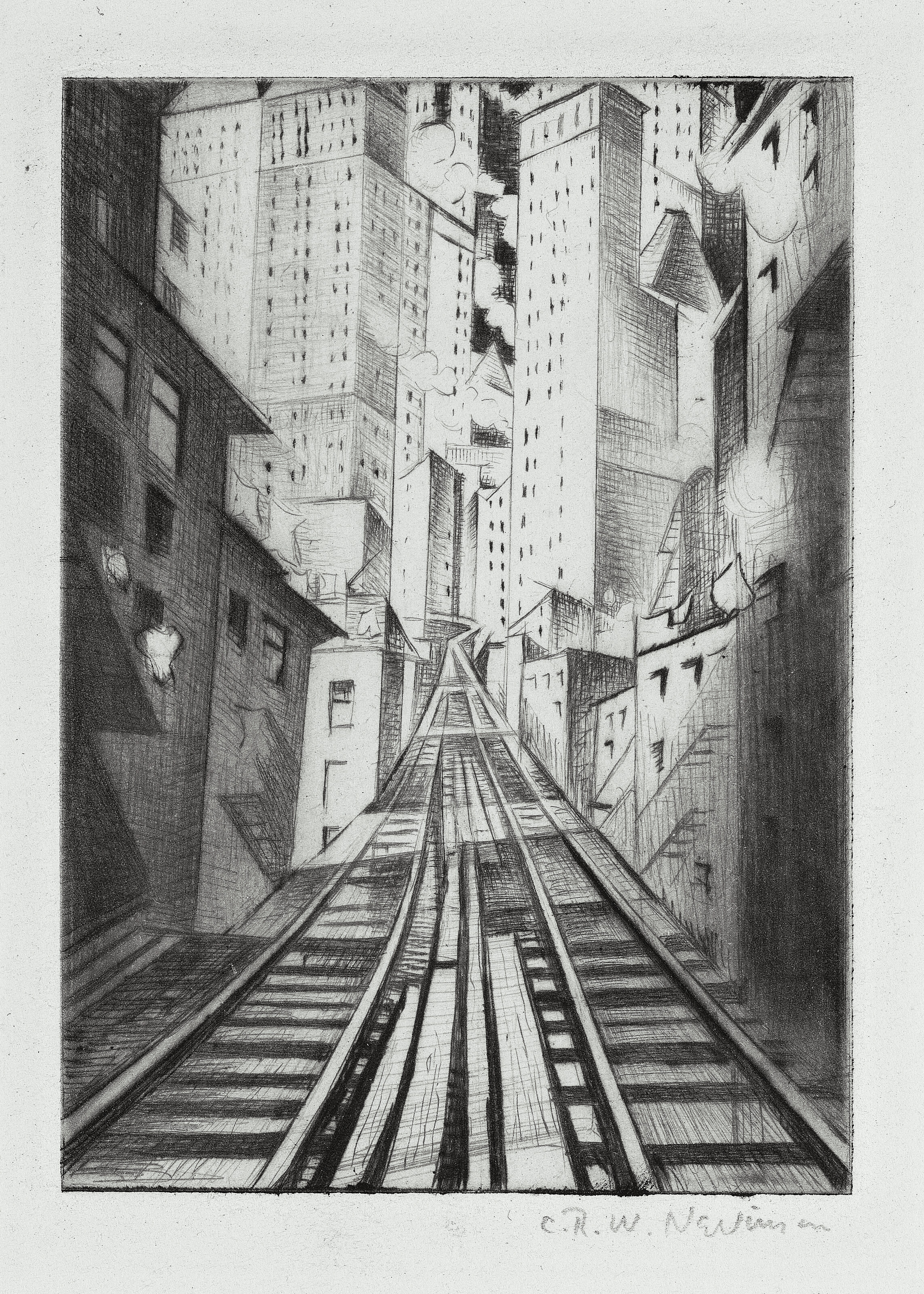 Christopher Nevinson — Нью-Йорк: Абстракция